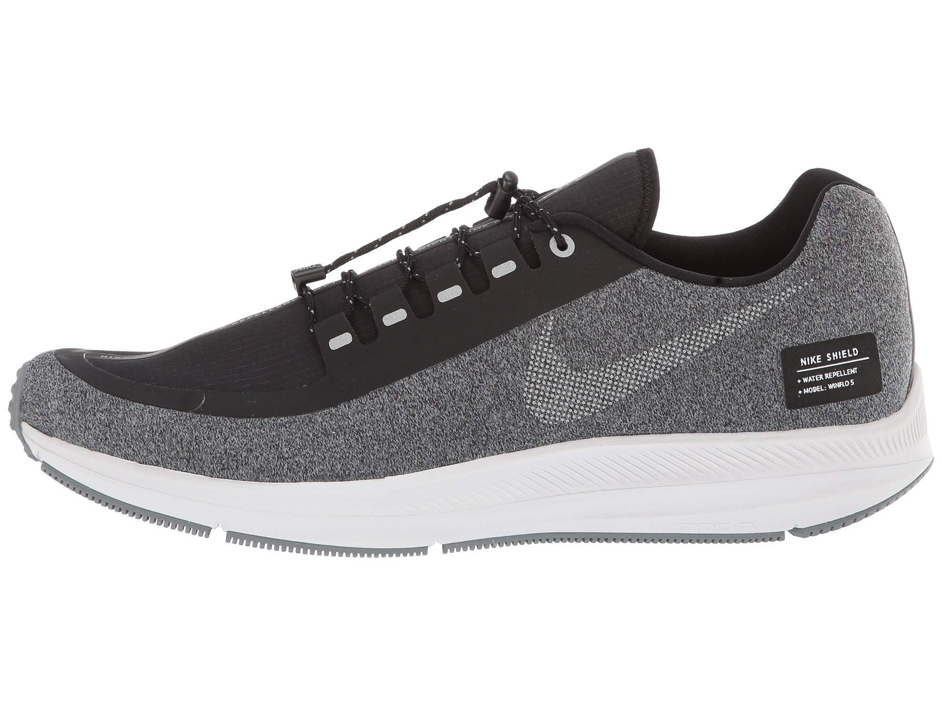 Nike Rubber Air Zoom Winflo 5 Run Shield (black/metallic Silver/cool Grey)  Men's Running Shoes for Men - Lyst