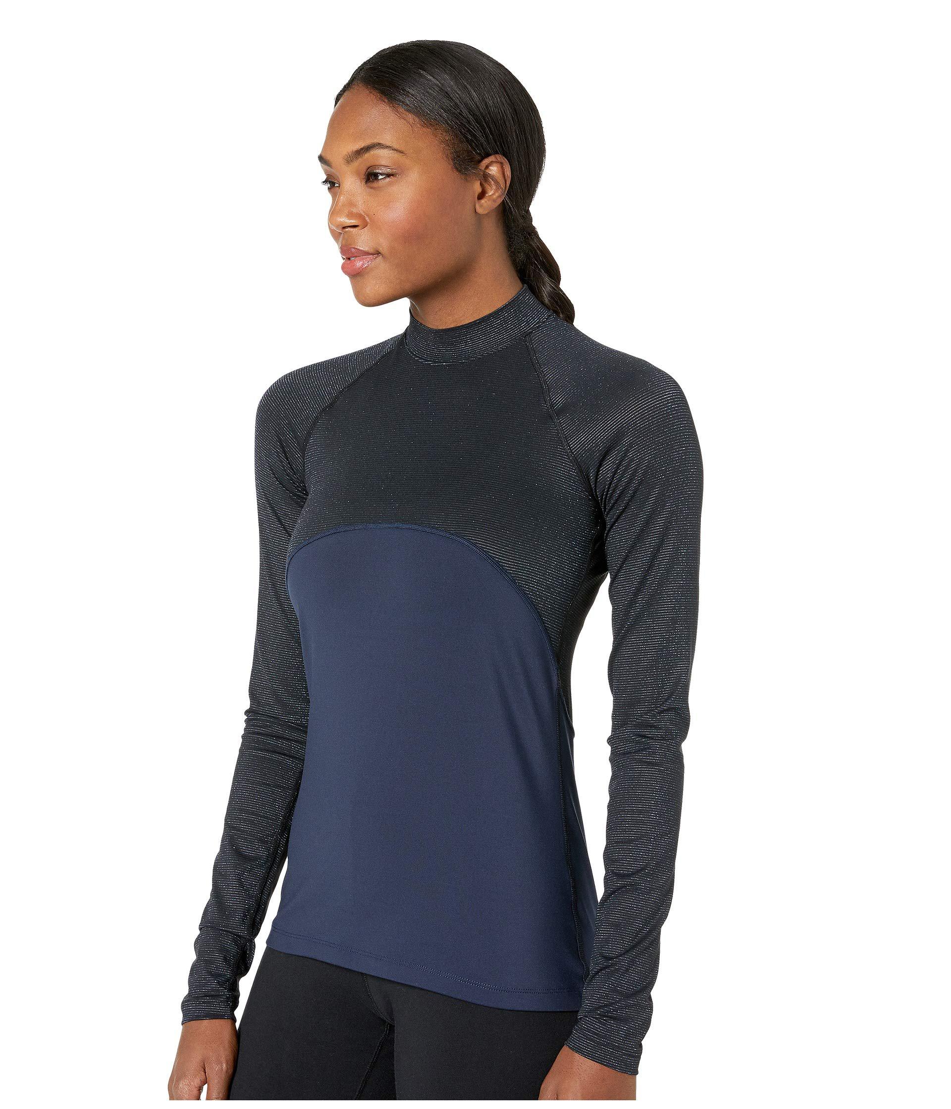 nike women's metallic long sleeve shirt