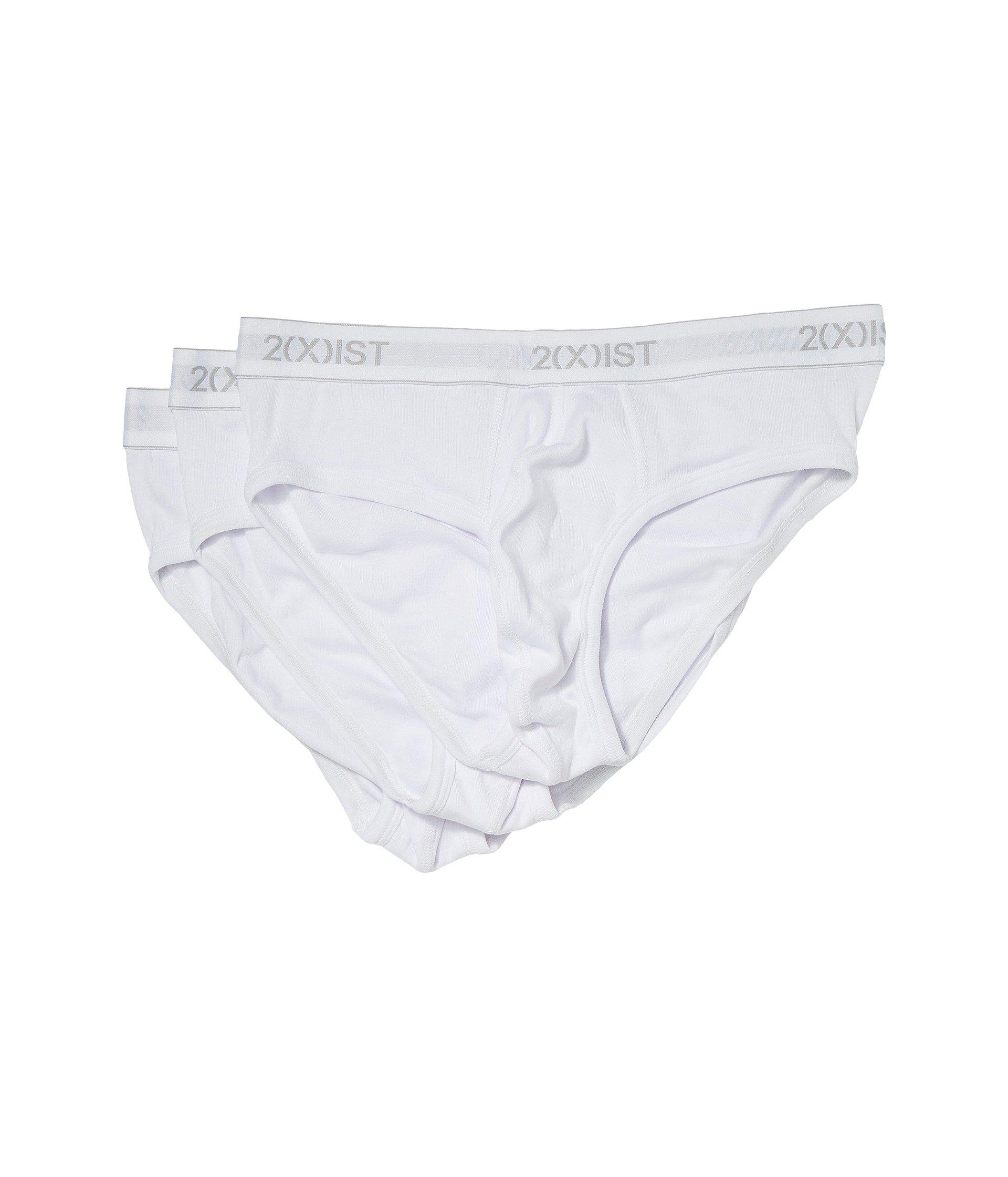 2xist Cotton 2(x)ist 3pack Essential No Show Brief in White for Men Lyst
