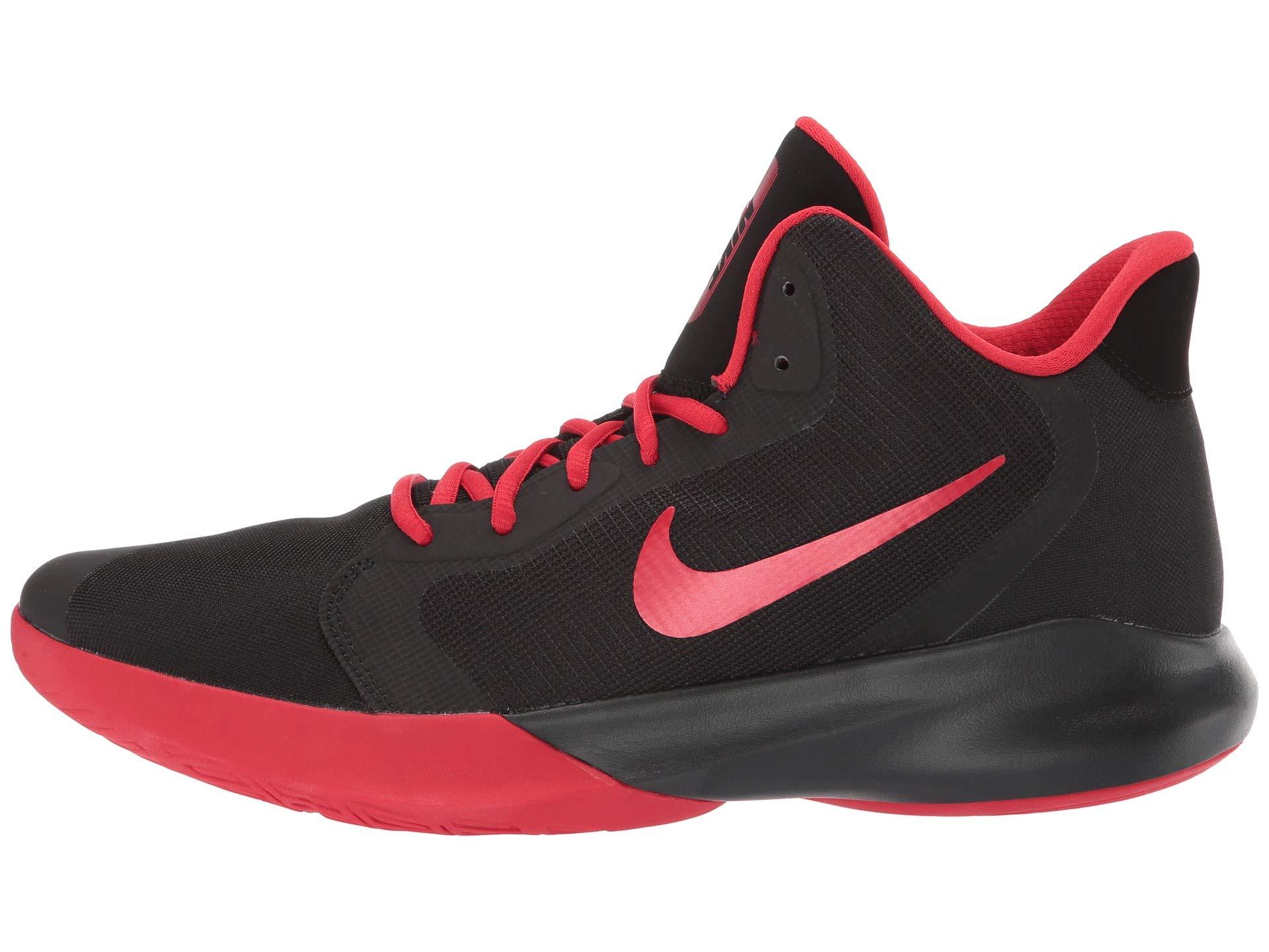 Nike Rubber Adult Precision Iii Basketball Shoe in Black/University Red  (Red) for Men | Lyst