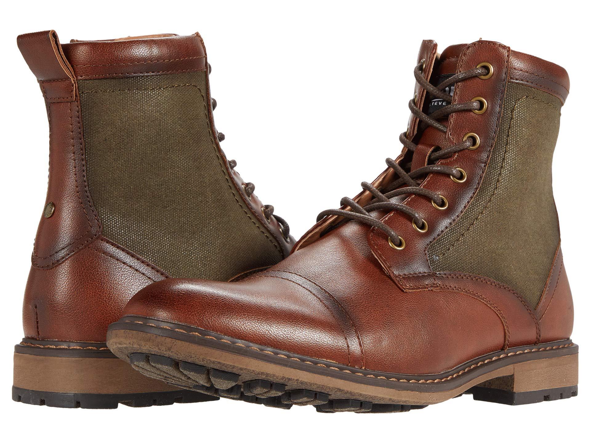 Steve Madden Bunsin Lace-up Boot in Brown for Men | Lyst