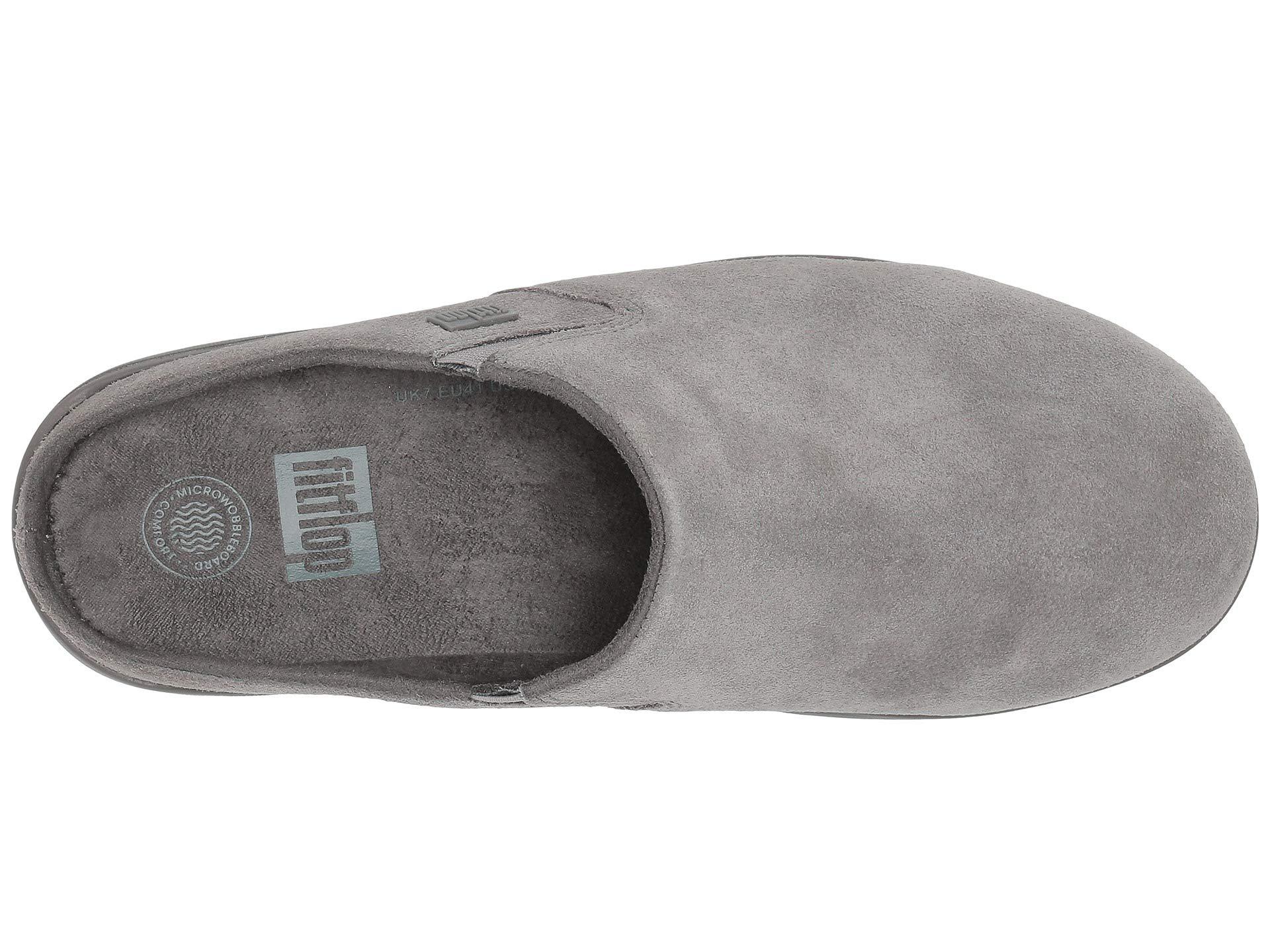 Fitflop Loaff Suede Clogs in Gray | Lyst