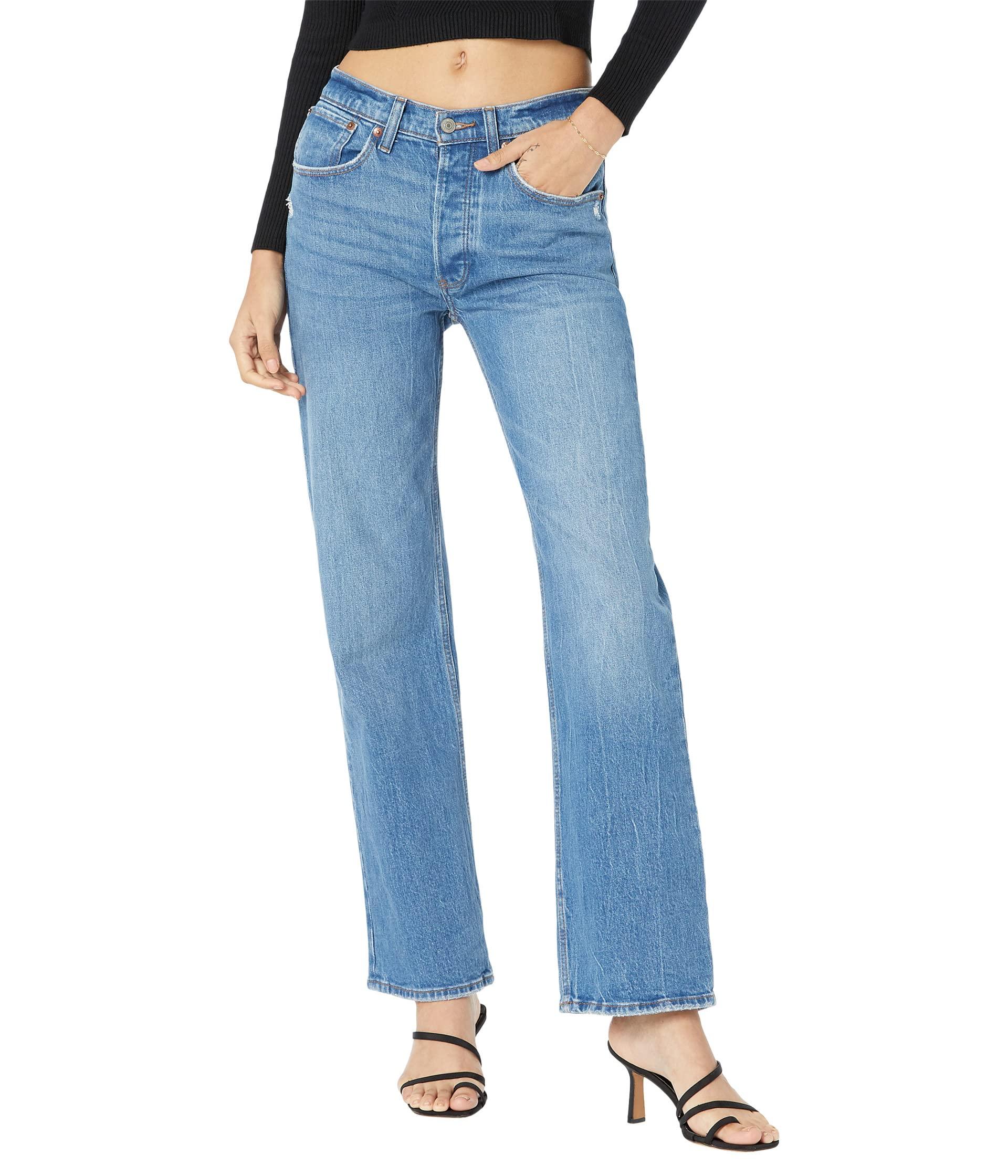 Abercrombie & Fitch Low Rise Baggy Jeans in Blue | Lyst