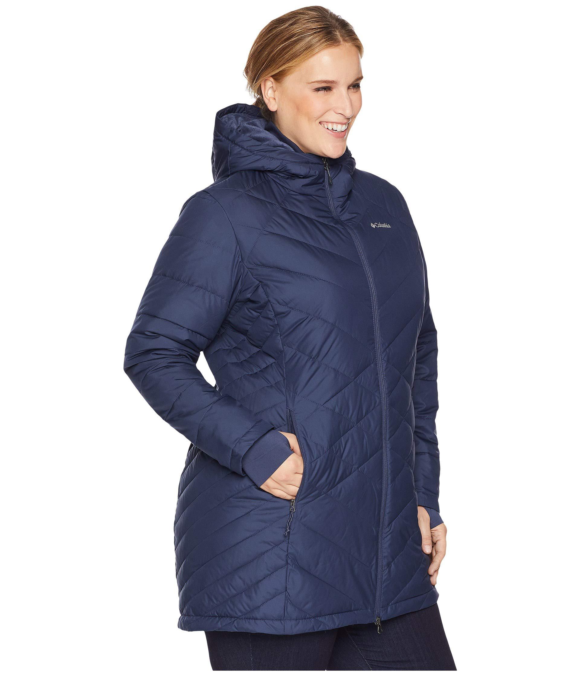 columbia heavenly long hooded jacket plus size