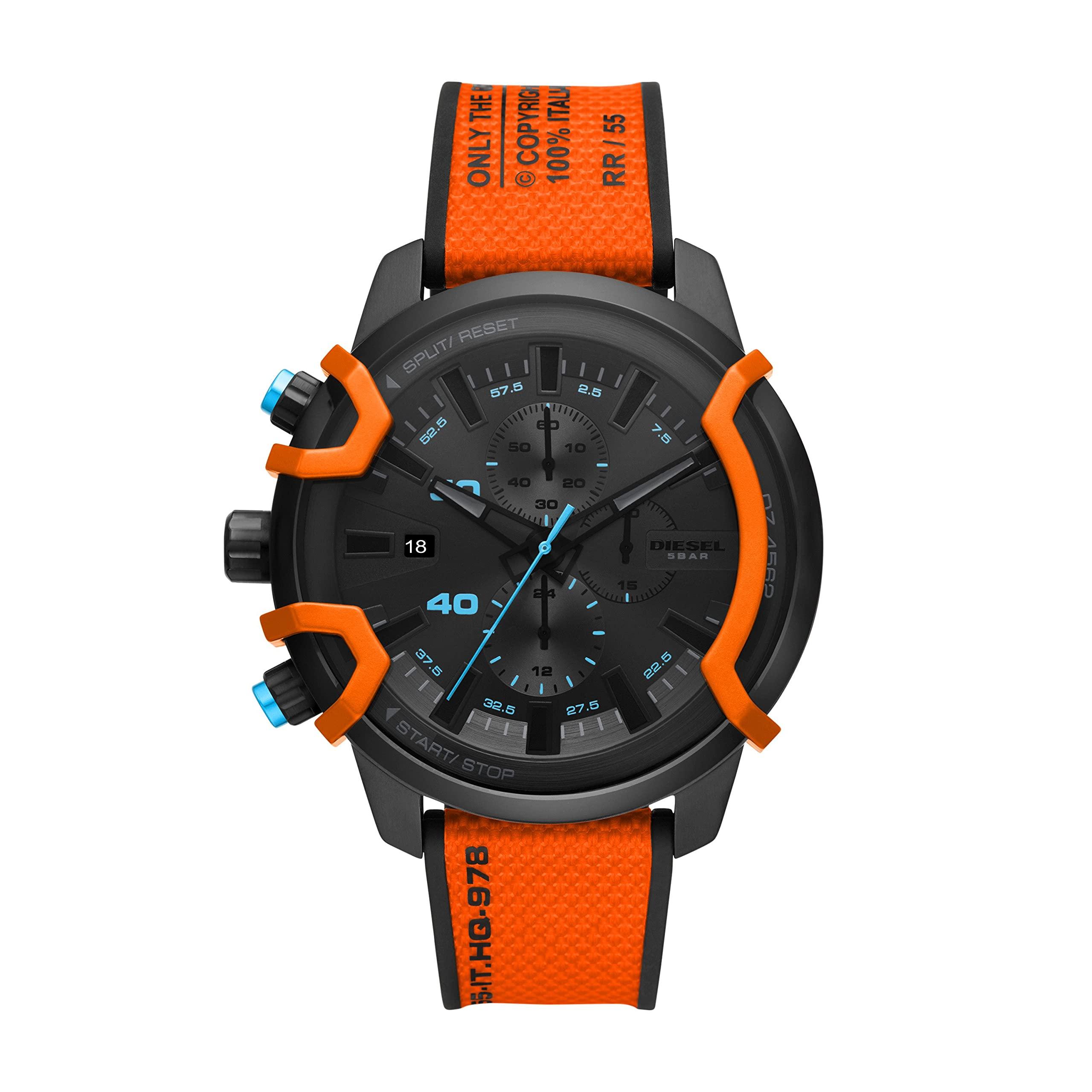DIESEL Griffed Chronograph Watch - Dz4562 in Orange for Men | Lyst