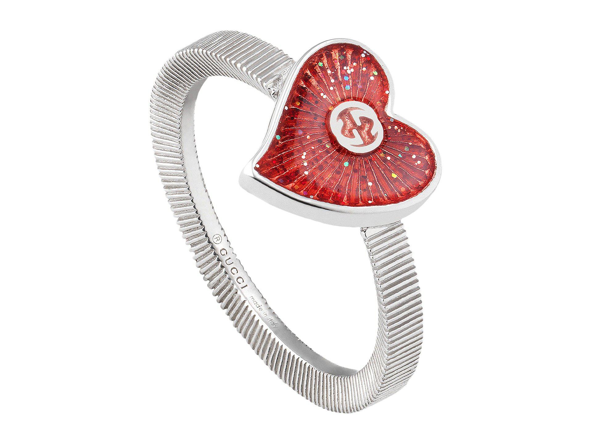 heart gucci ring