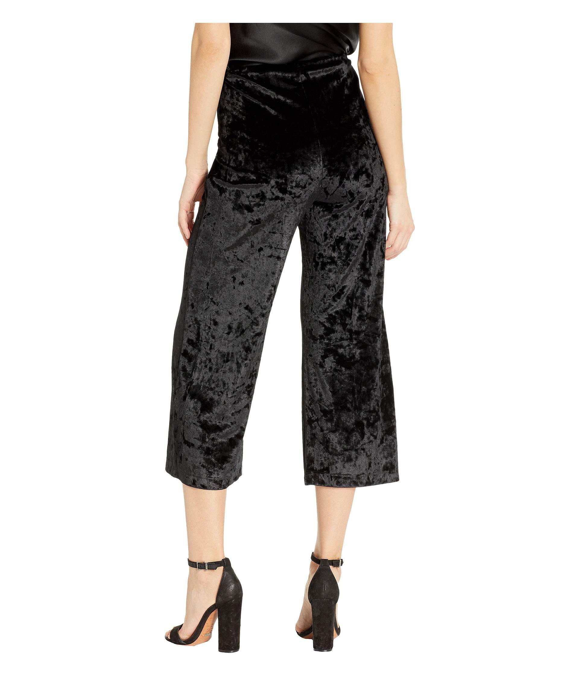 crushed velvet pants womens