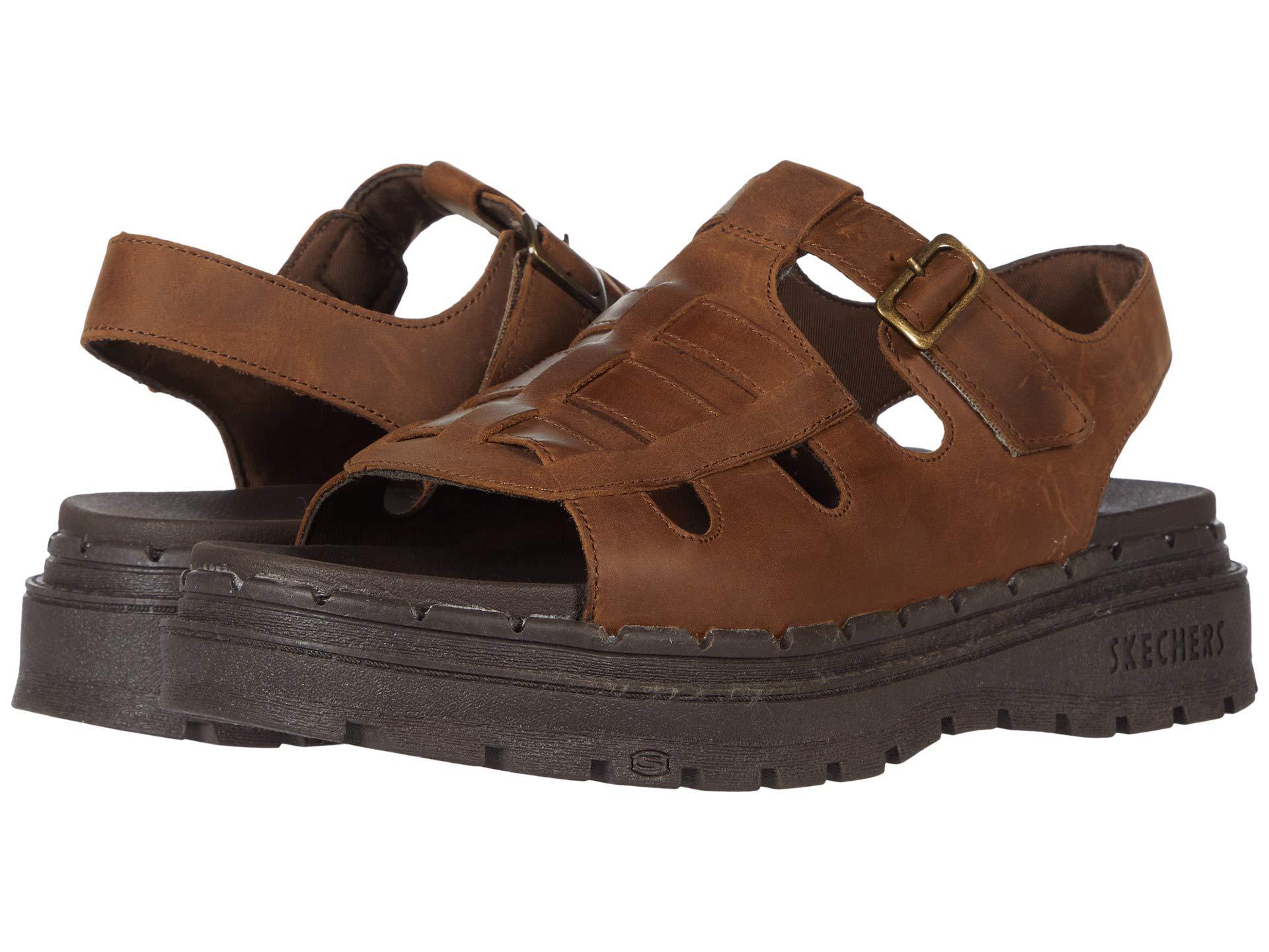 skechers brown sandals womens