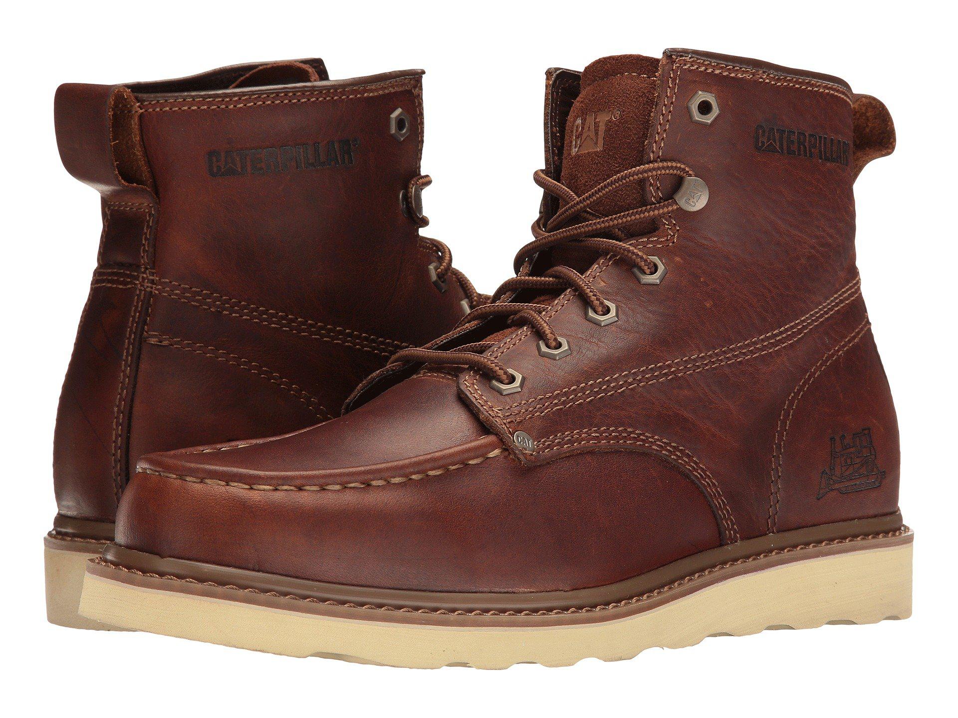 Caterpillar Leather Glenrock Mid (peanut) Work Boots in Brown for Men Lyst