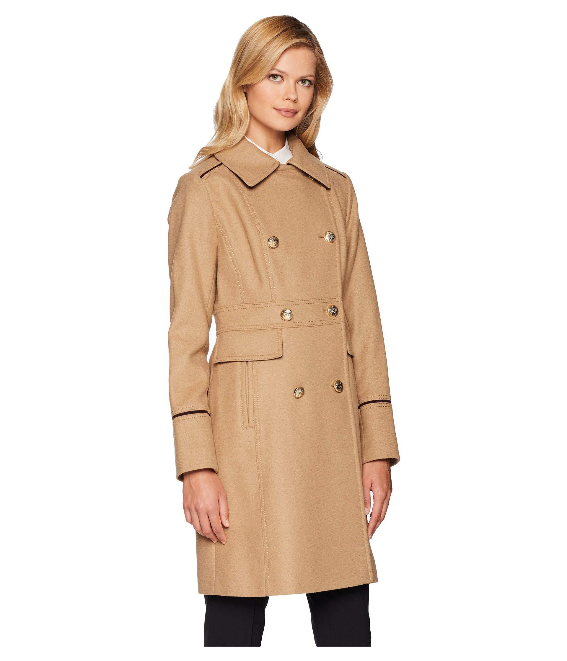 vince camuto double breasted trench coat