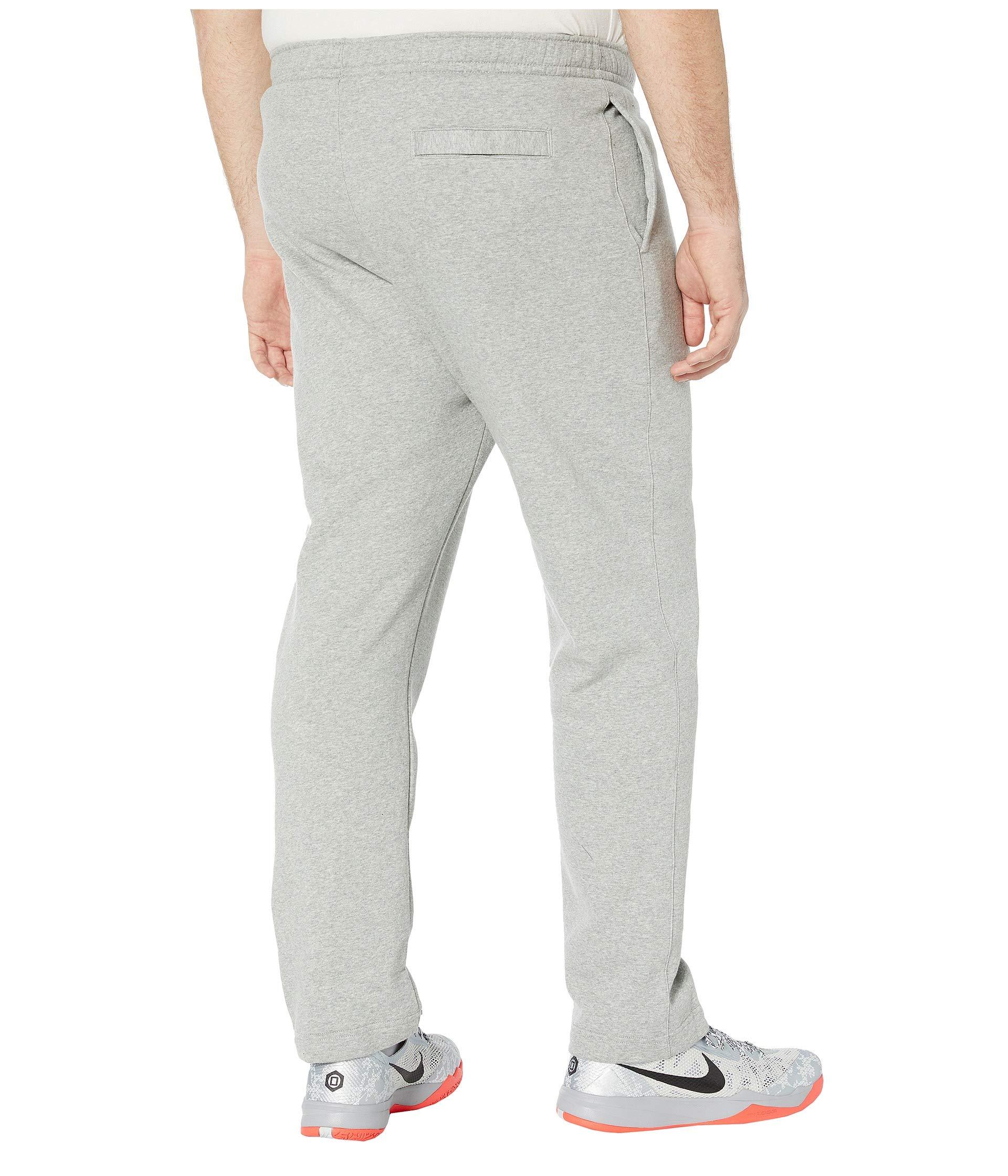 Nike Cotton Big Tall Nsw Club Pants Open Hem in Gray for Men - Lyst