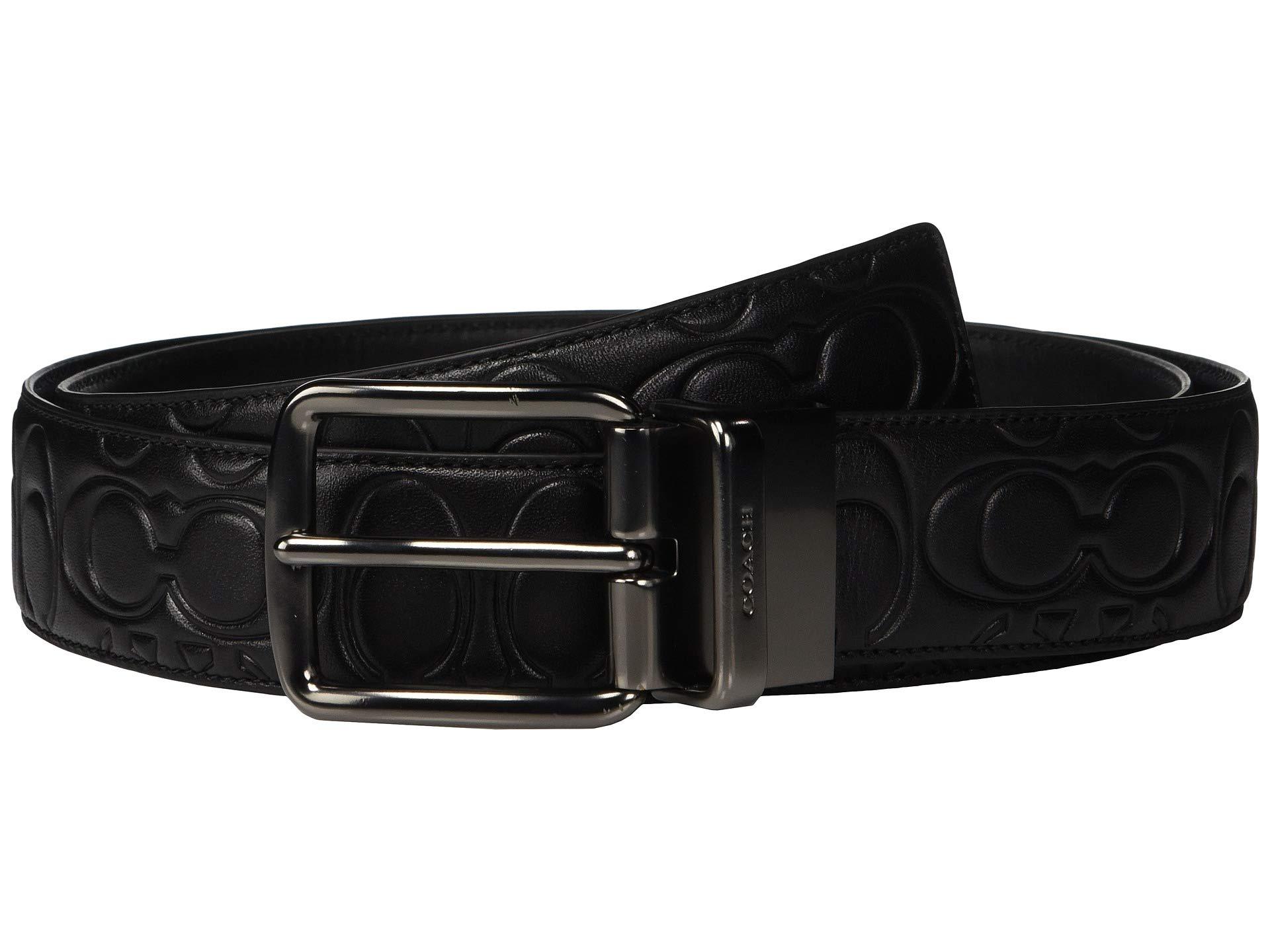 COACH 38 Mm Cts Harness Belt In Signature Leather in Black for Men Lyst