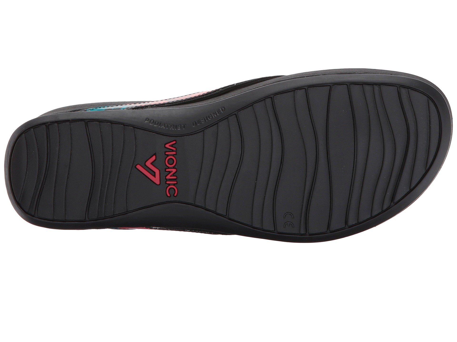 vionic high tide black floral