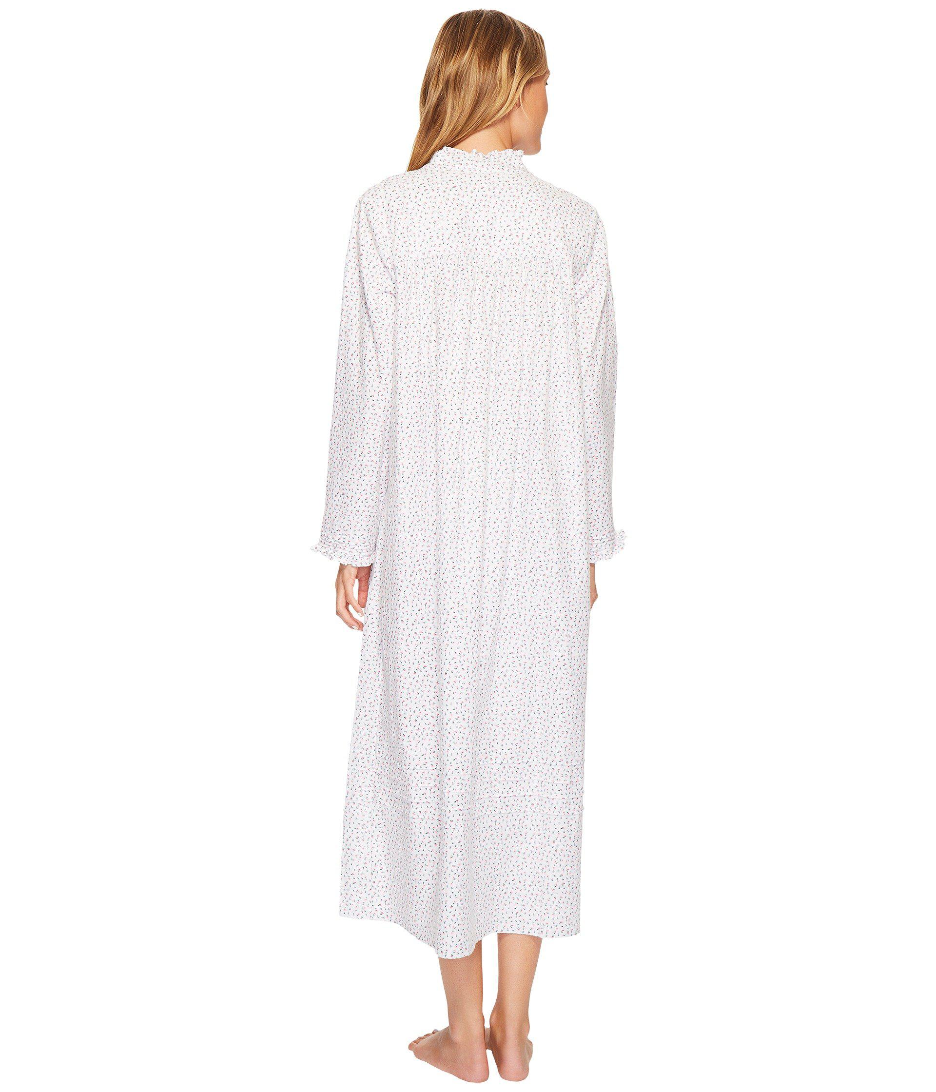 Flannel Ballet High-neck Nightgown 