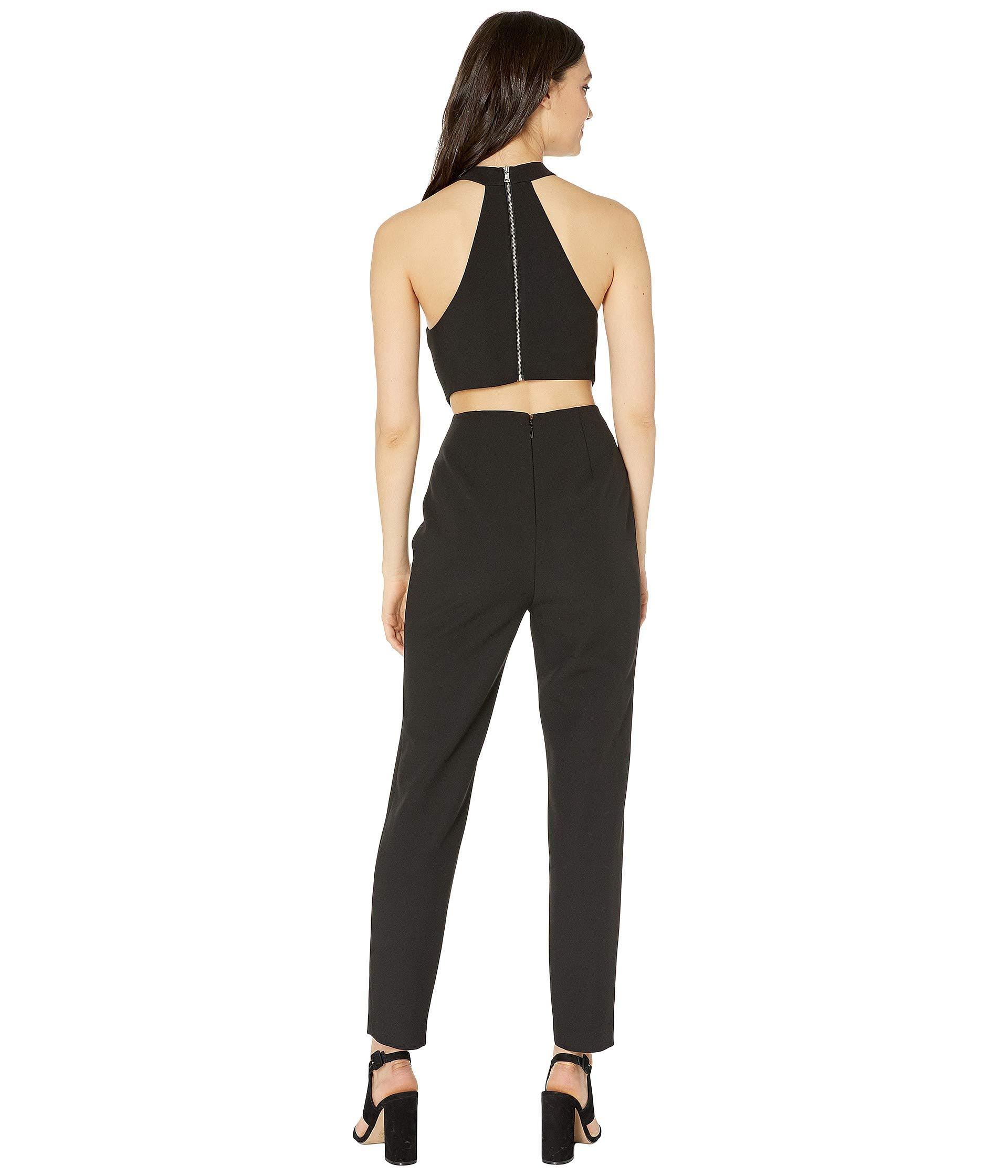 beaded halter jumpsuit