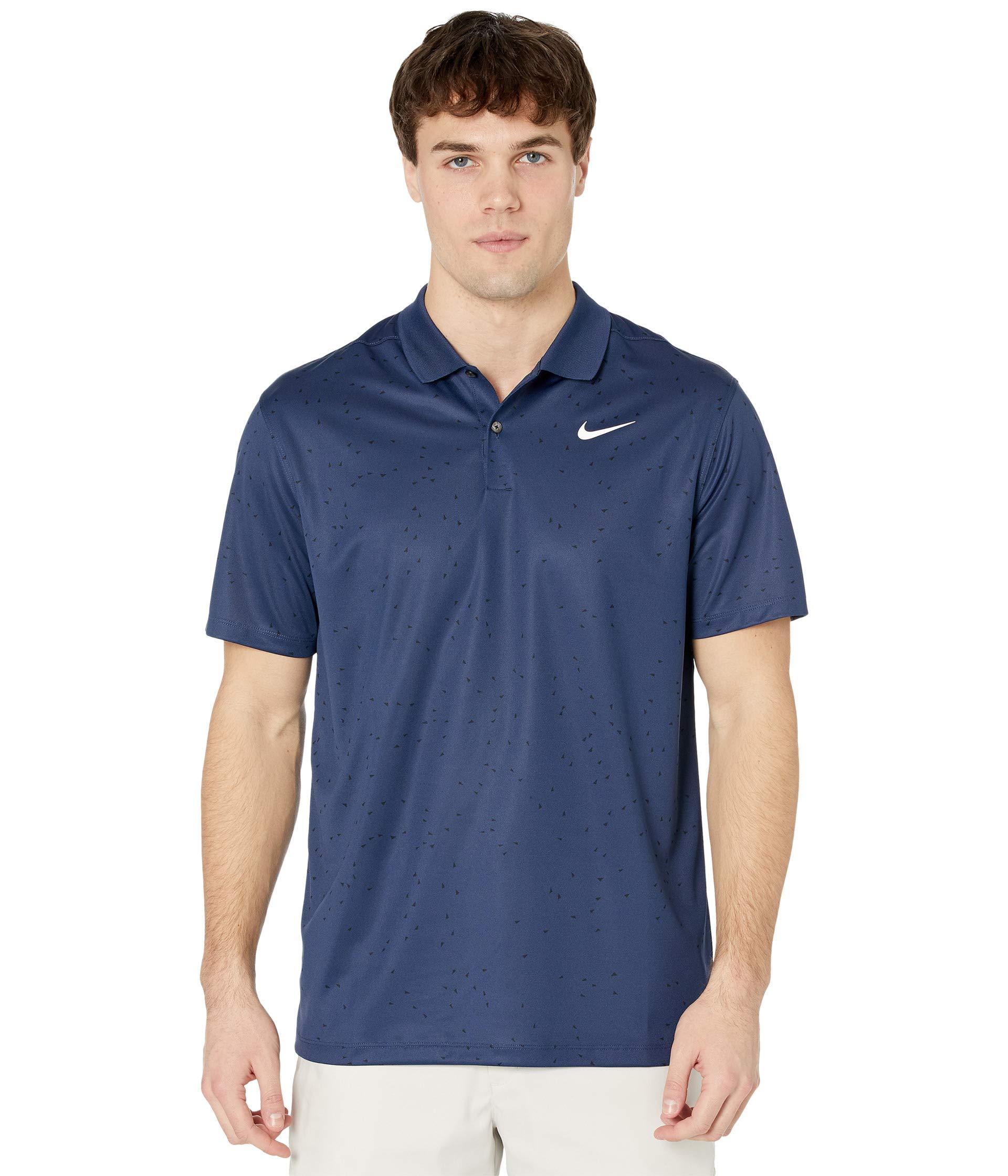 nike navy blue polo shirt