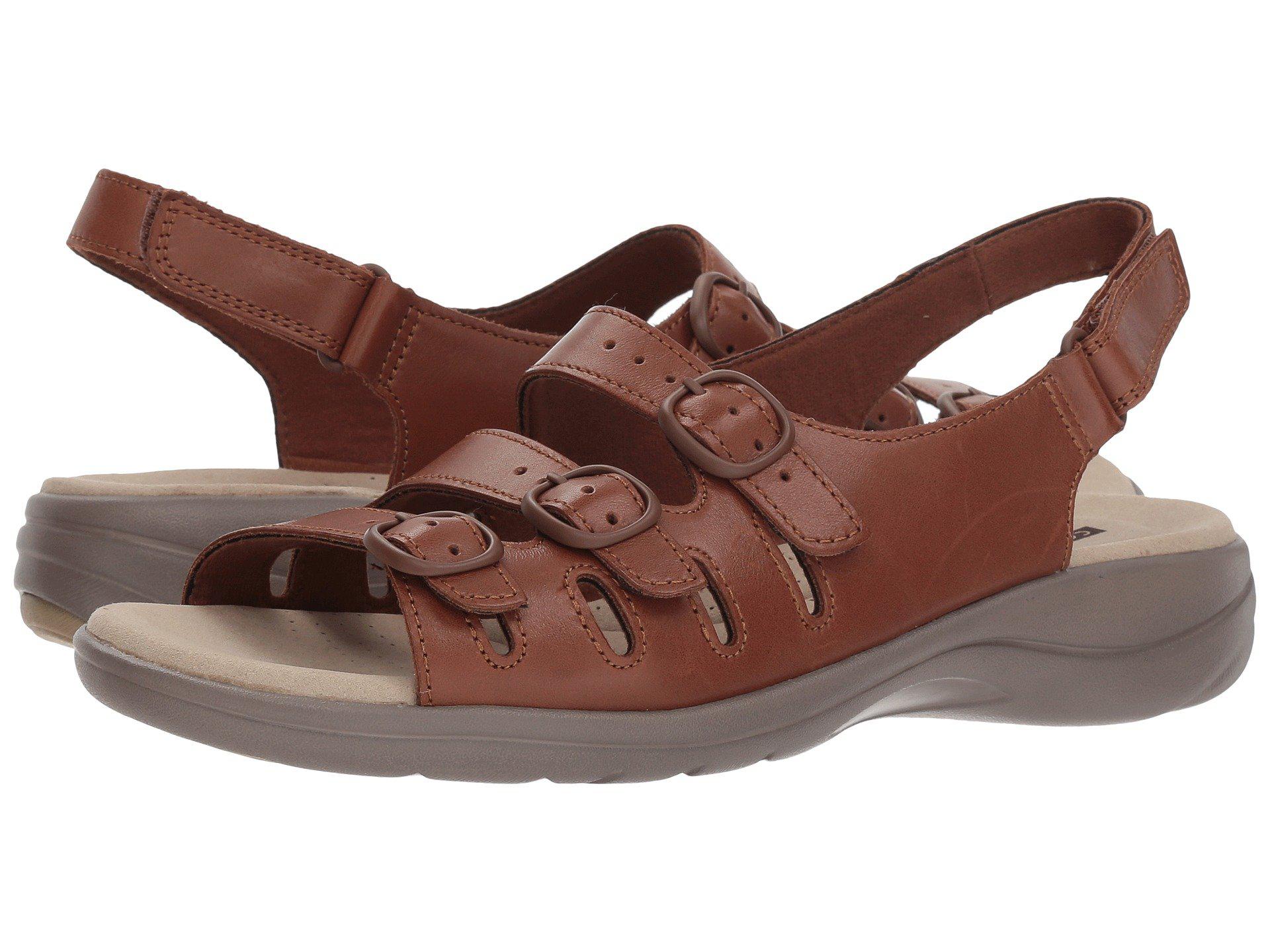 Clarks Saylie Quartz (tan Leather) Women's Sandals in Brown | Lyst