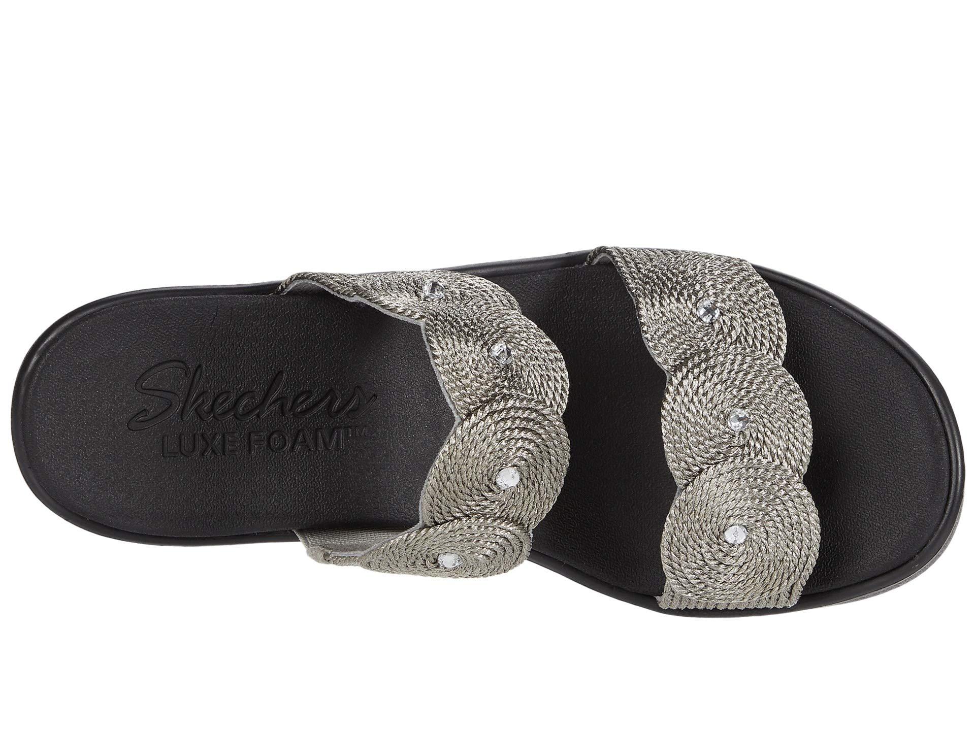 Skechers cheap pewter sandals