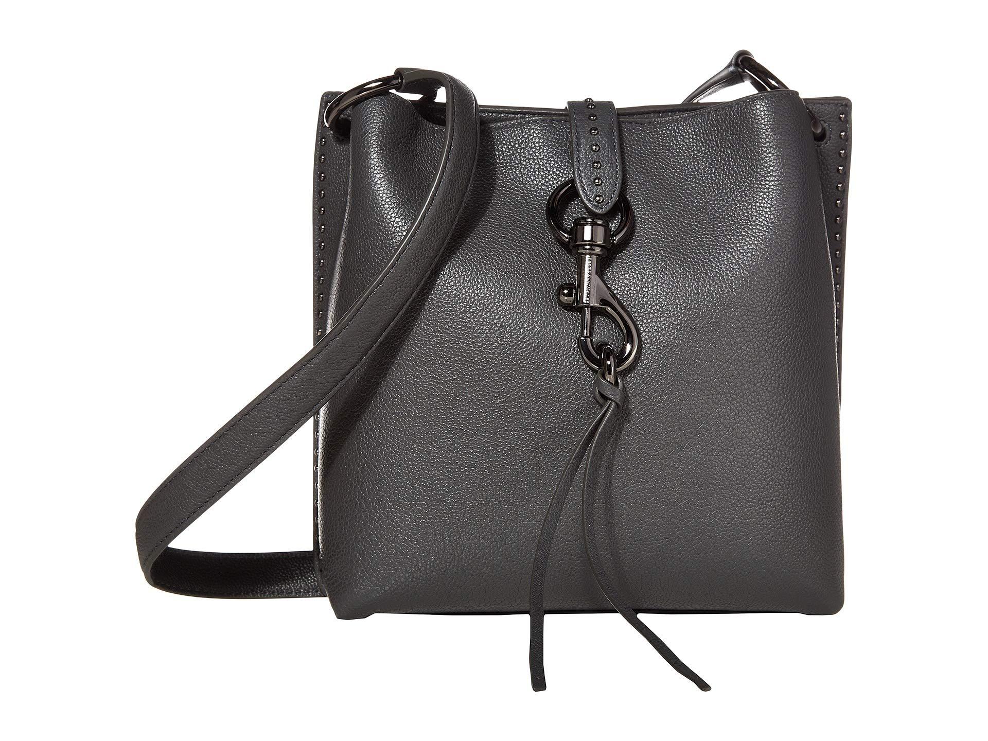 Rebecca Minkoff Leather Megan Small Feed Bag W/ Studs in Animal Print