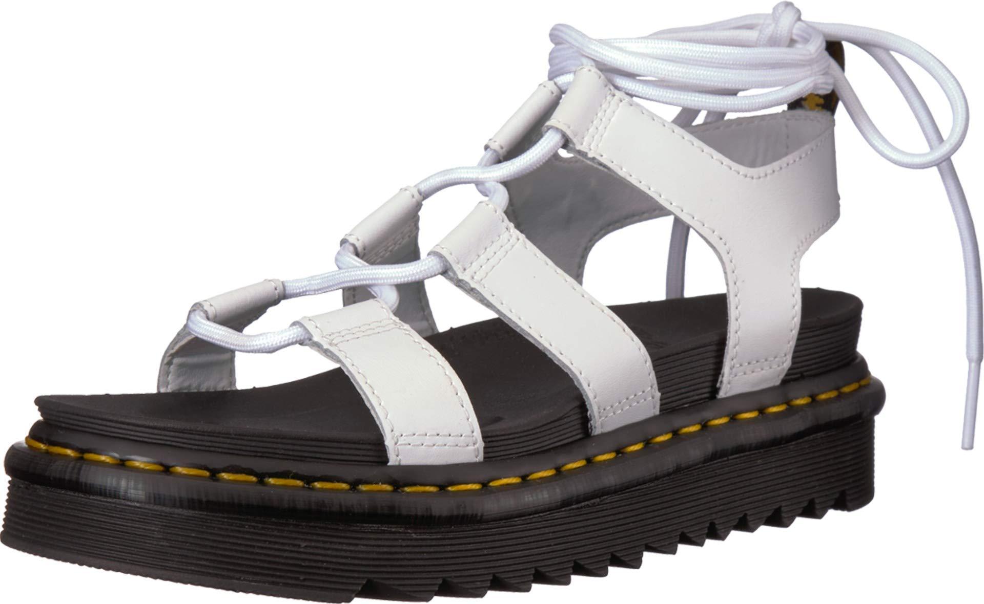 white doc sandals