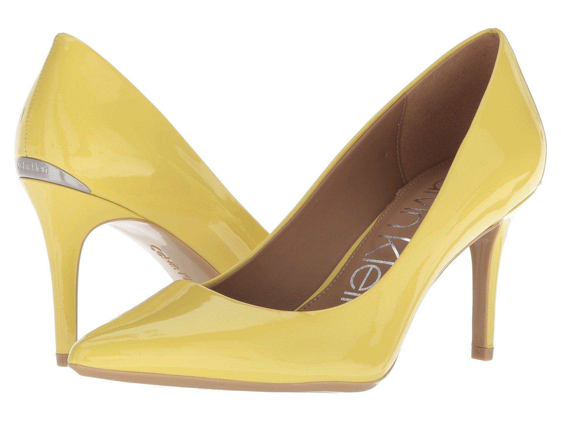 calvin klein gayle pumps gold