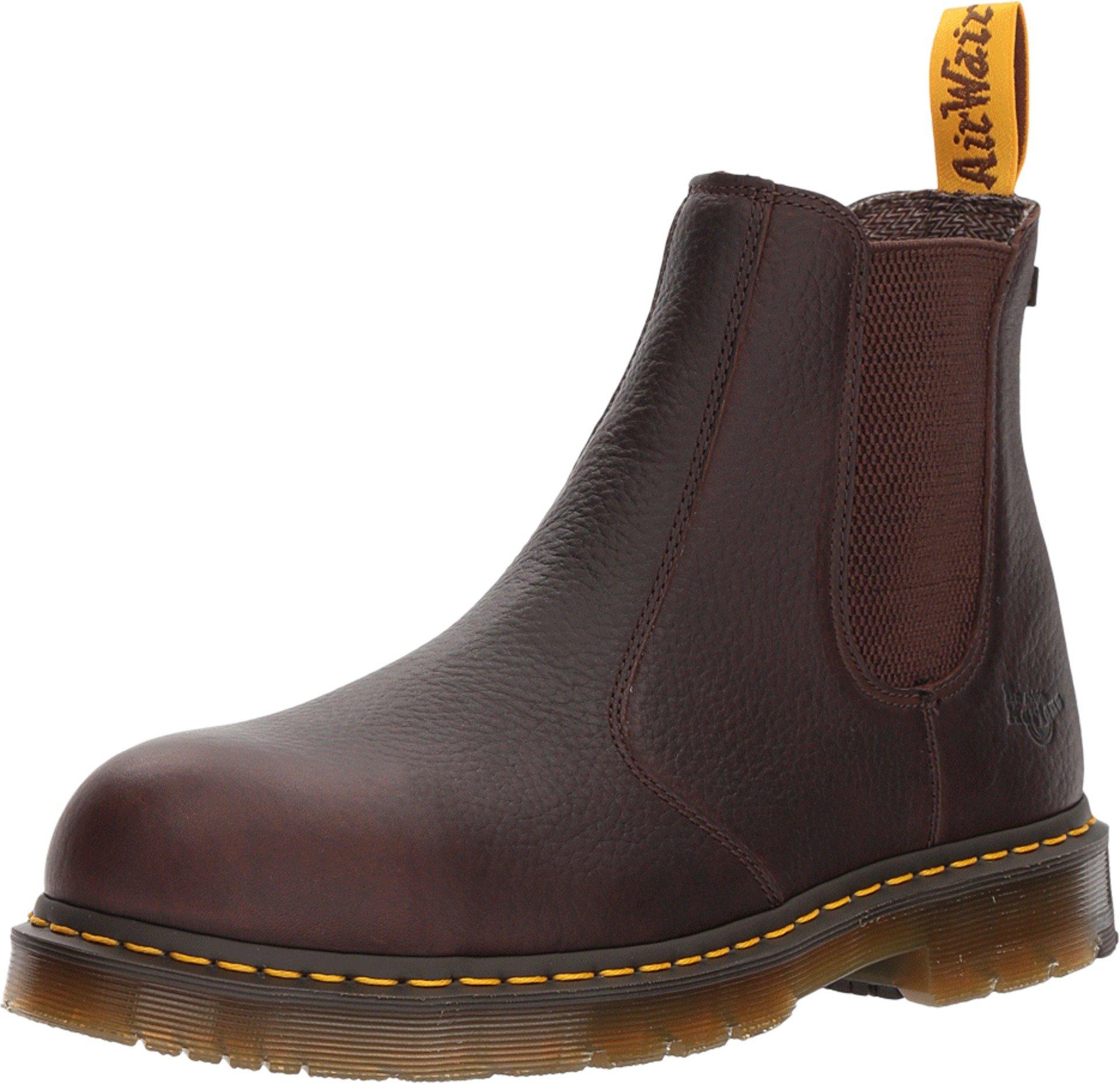 Dr. Martens Leather Fellside Steel Toe Sd Chelsea in Brown for Men | Lyst