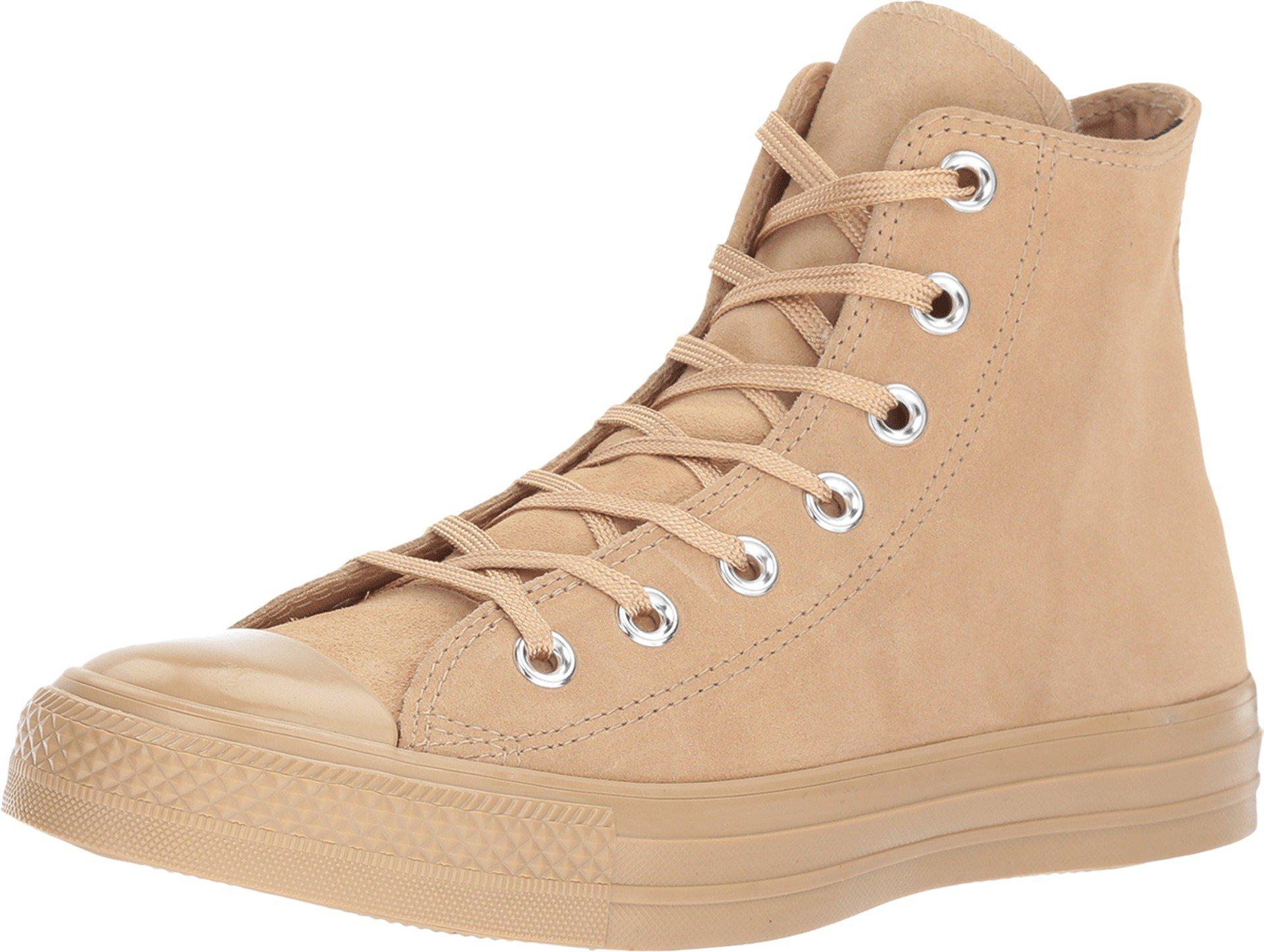 Converse Chuck Taylor All Star - Mono Plush Suede Hi in Natural | Lyst