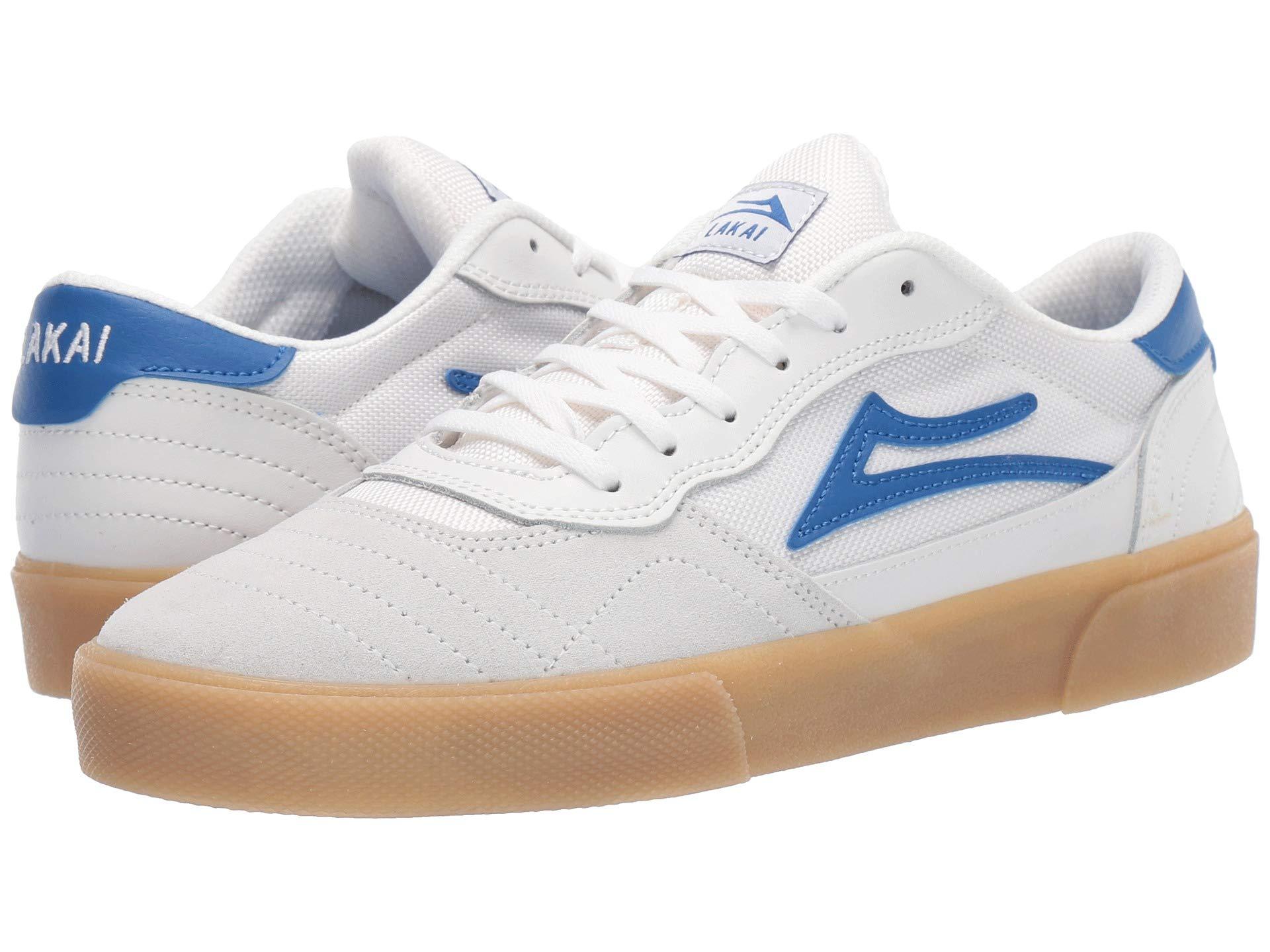 lakai cambridge white blue
