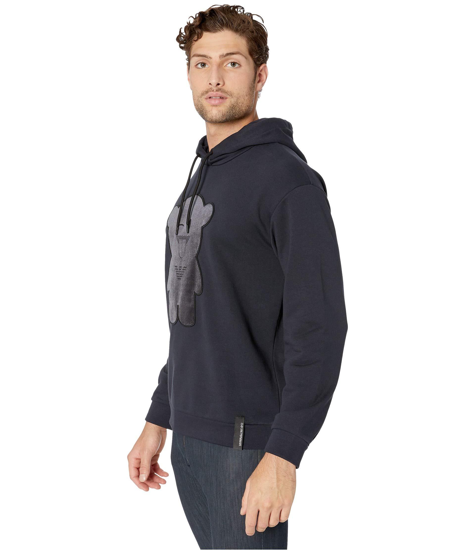 armani bear hoodie