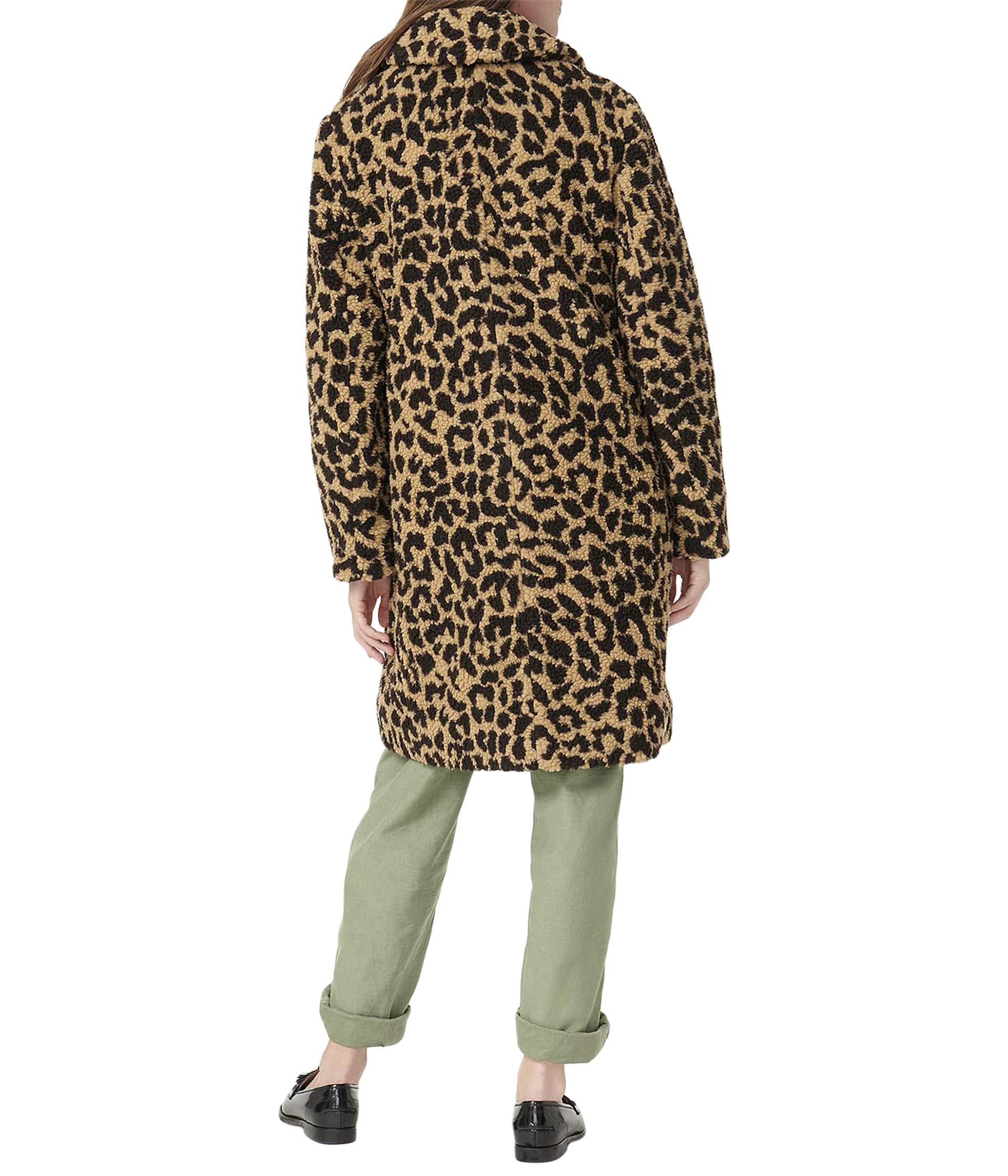 j crew leopard topcoat