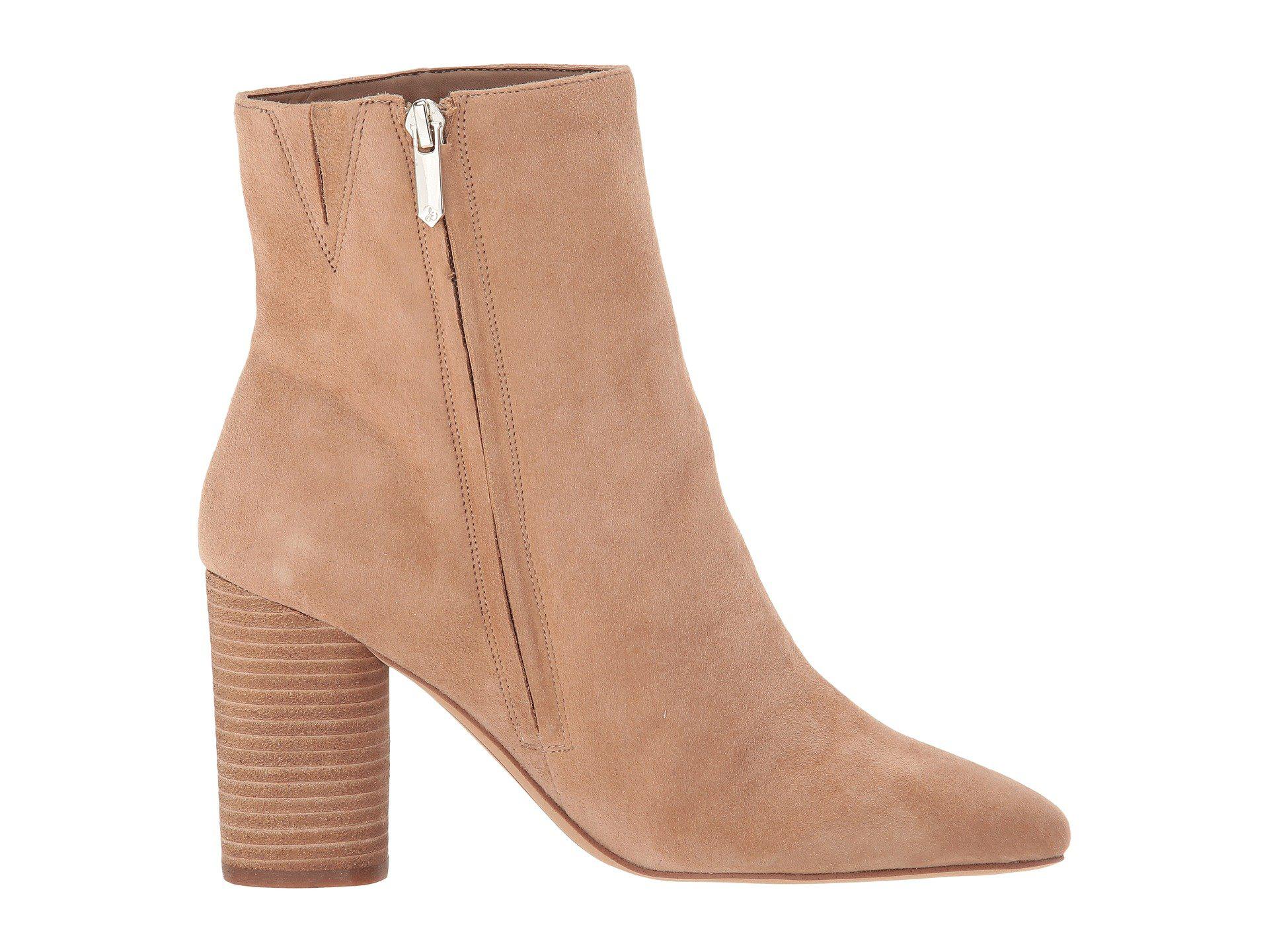 corra stacked heel bootie