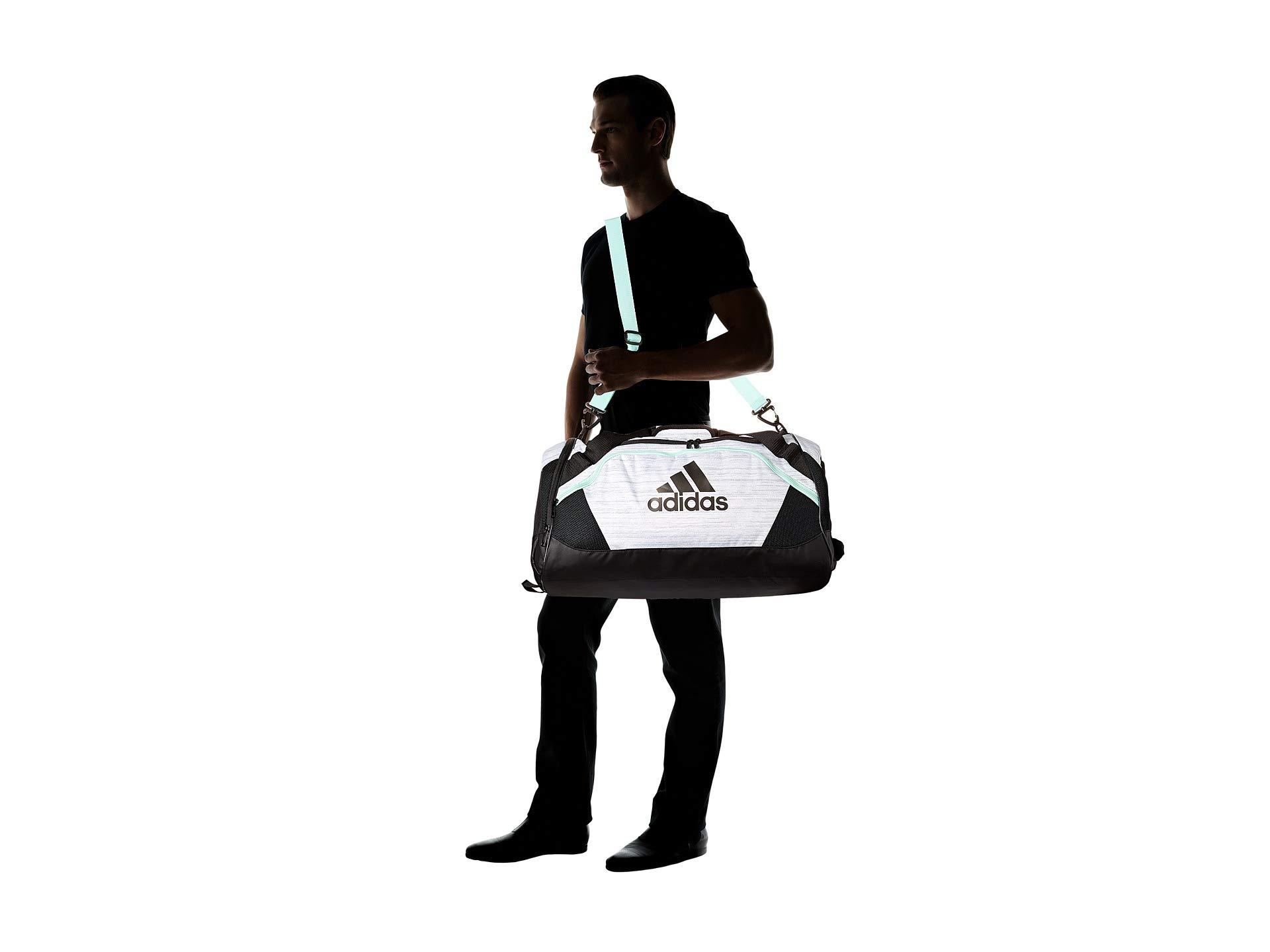 adidas Team Issue Ii Medium Duffel (white Two-tone/black/clear Mint) Duffel  Bags for Men | Lyst