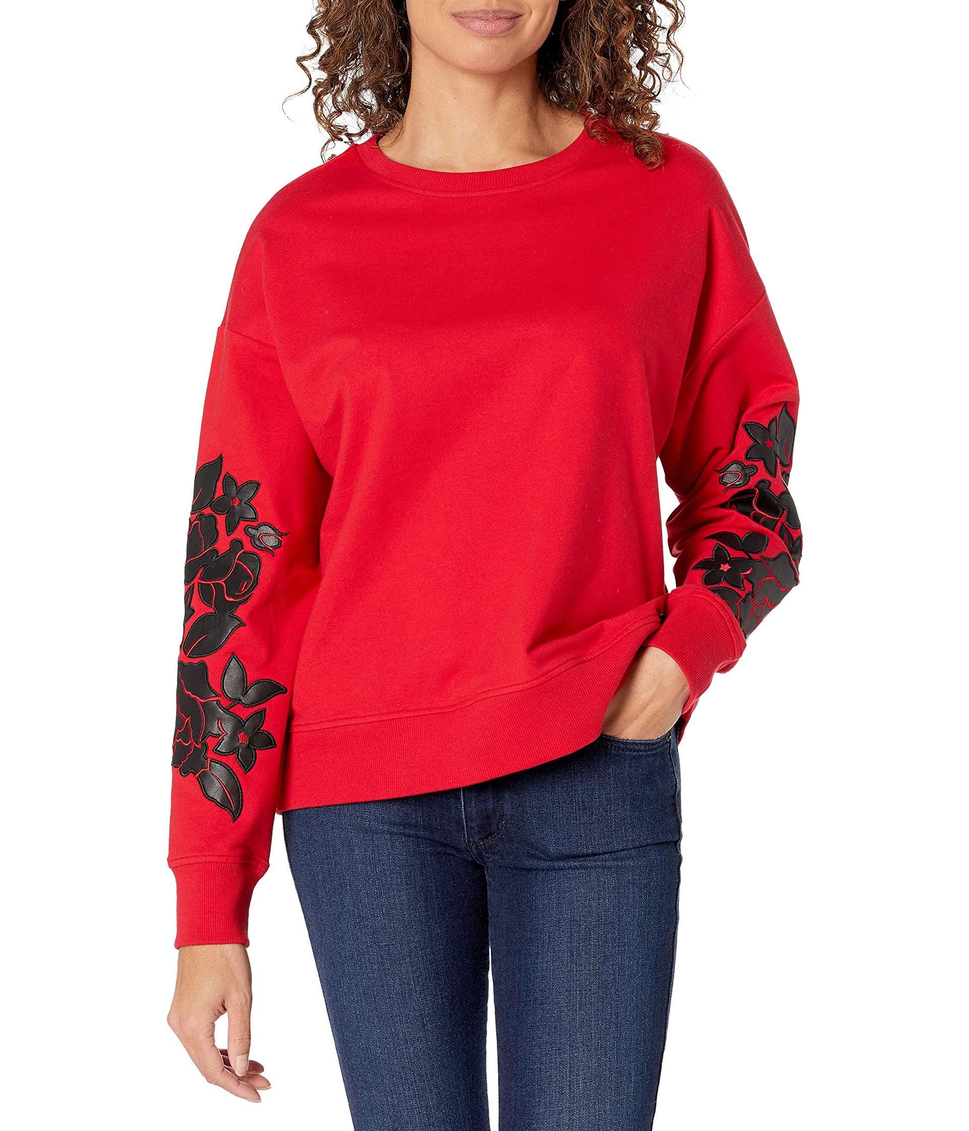 Long Sleeve Blouse With Floral Detail 