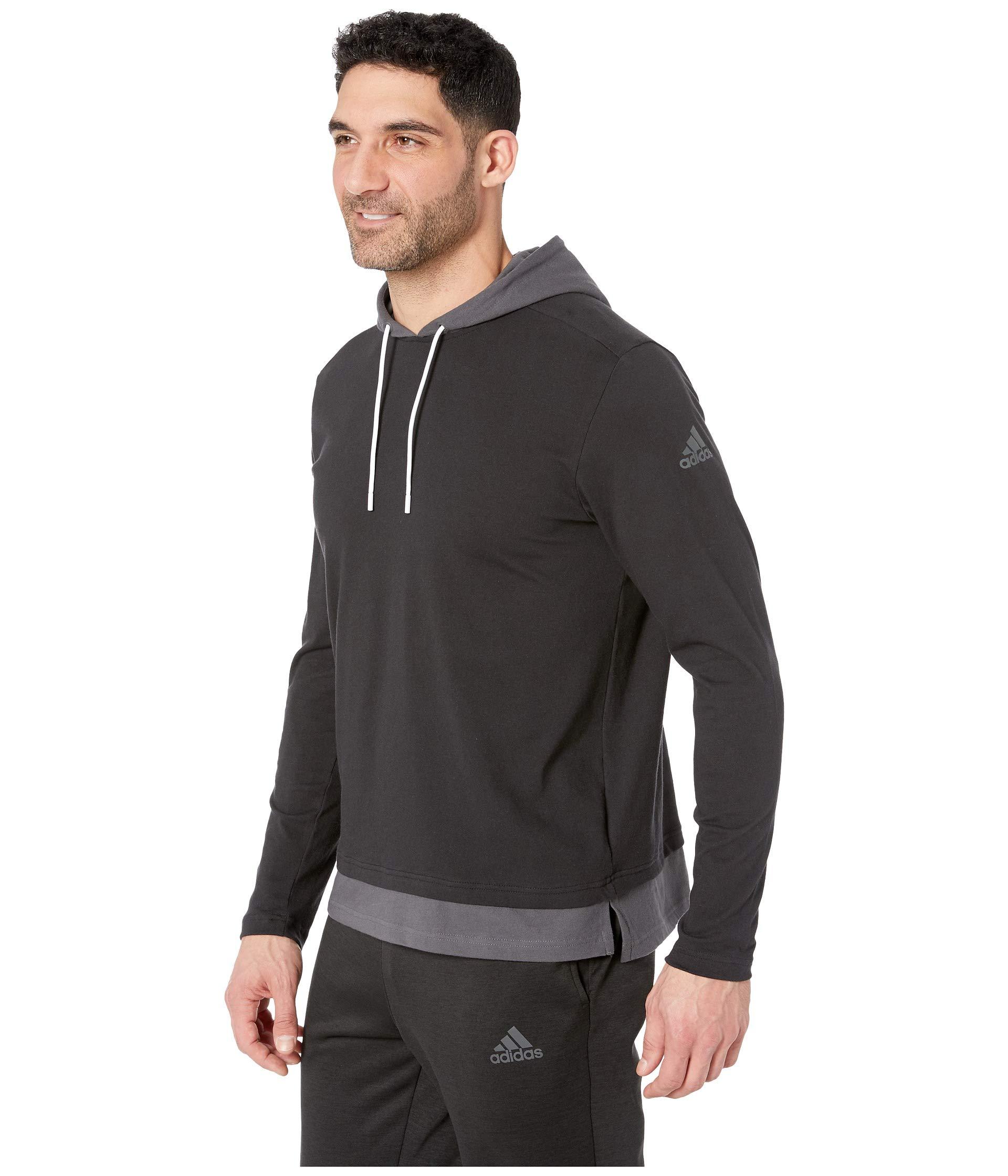 adidas men's sport to street hoodie
