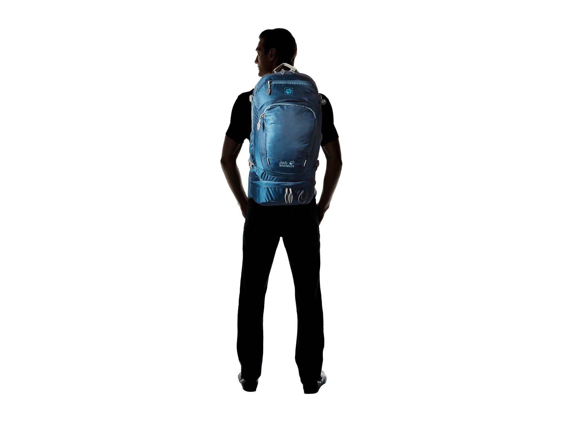 Jack Wolfskin Satellite 24 Pack (poseidon Blue) Backpack Bags for Men - Lyst