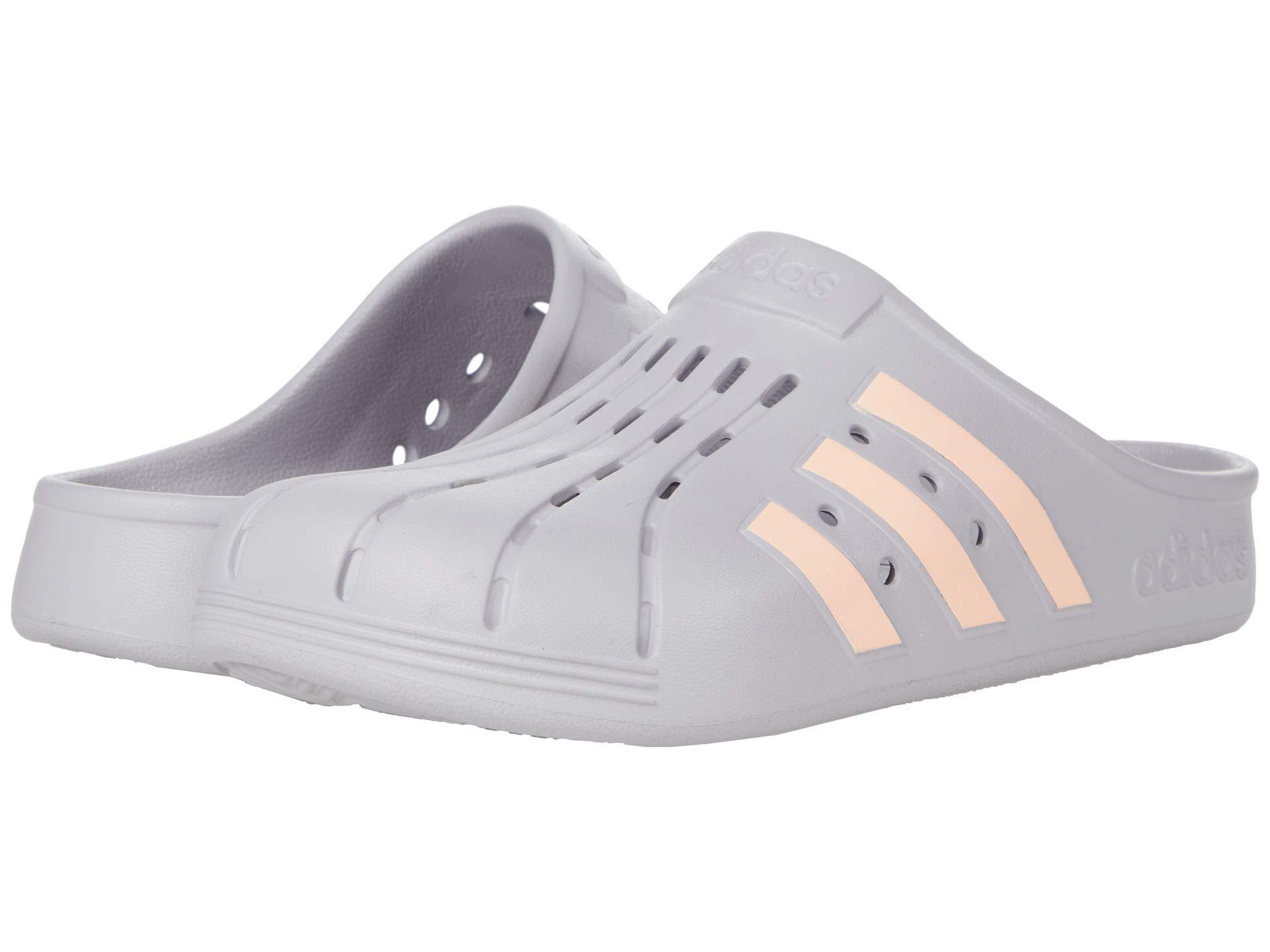 adilette clogs white