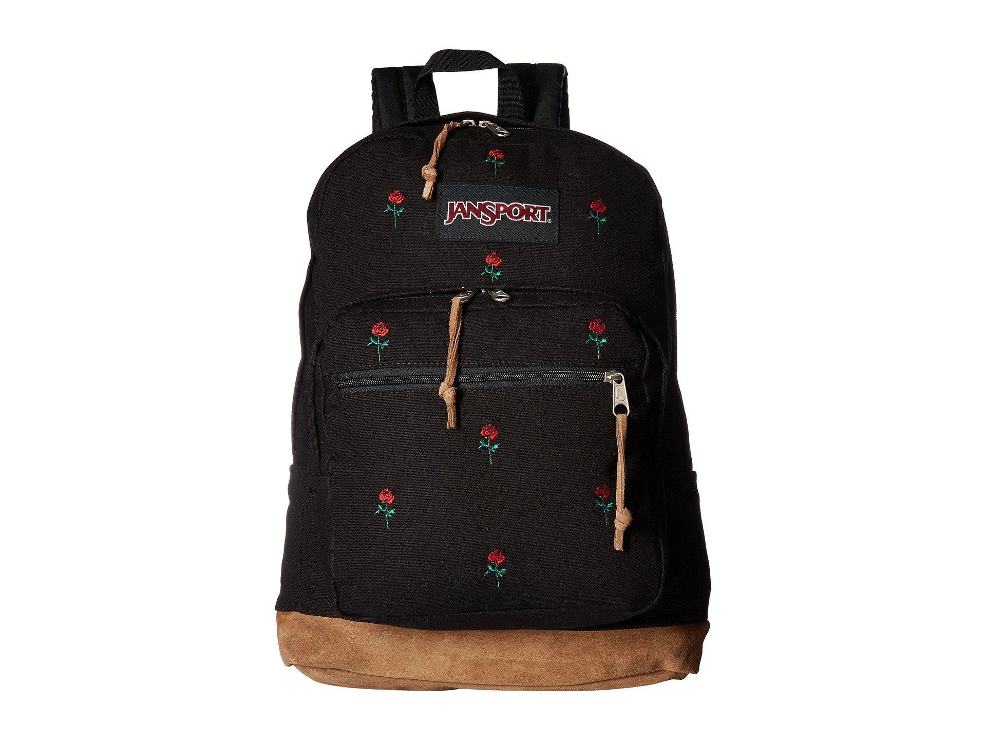 Jansport Right Pack Expressions (embroidered Roses) Backpack Bags in Black  for Men | Lyst