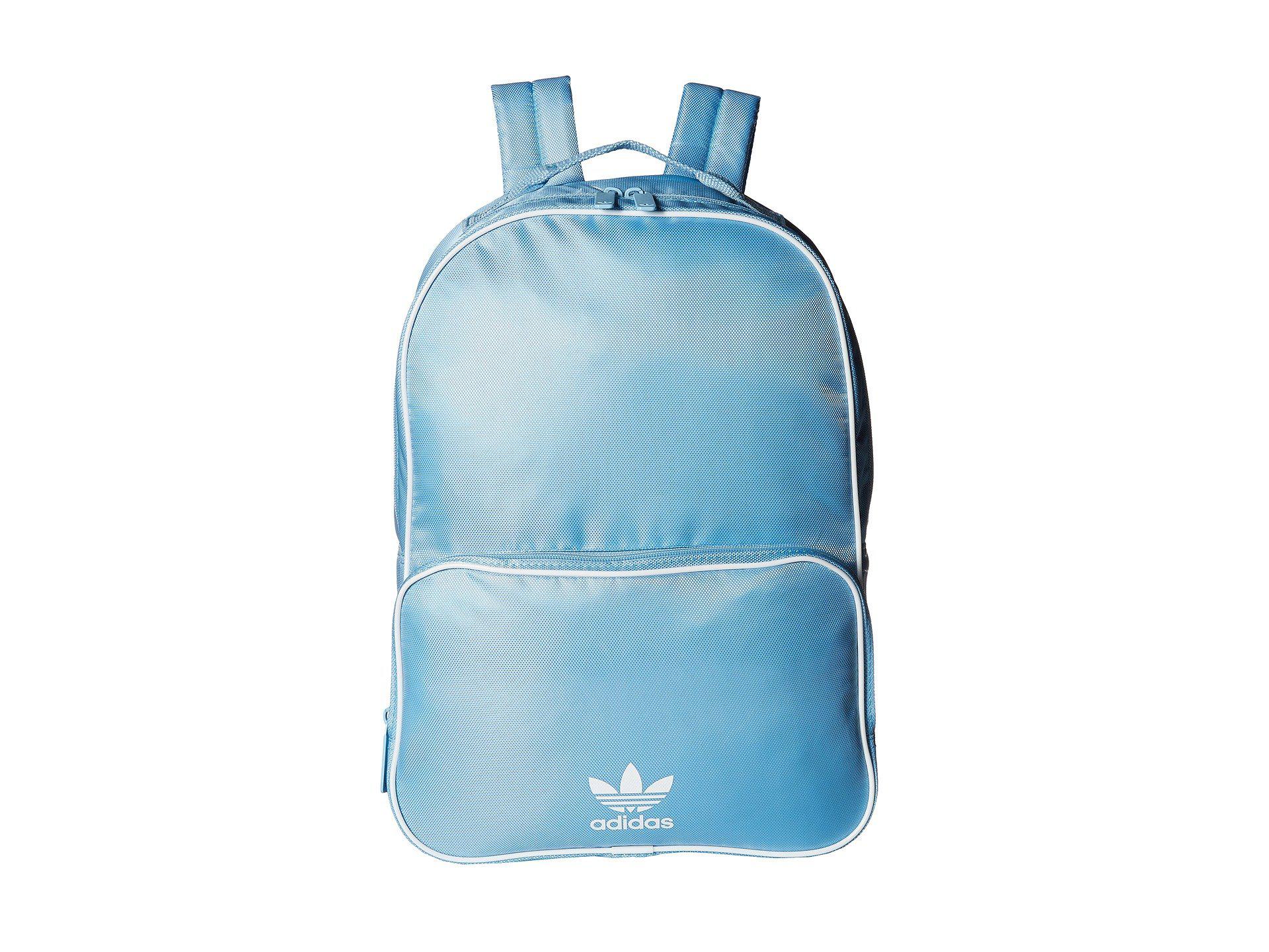 clear blue backpack