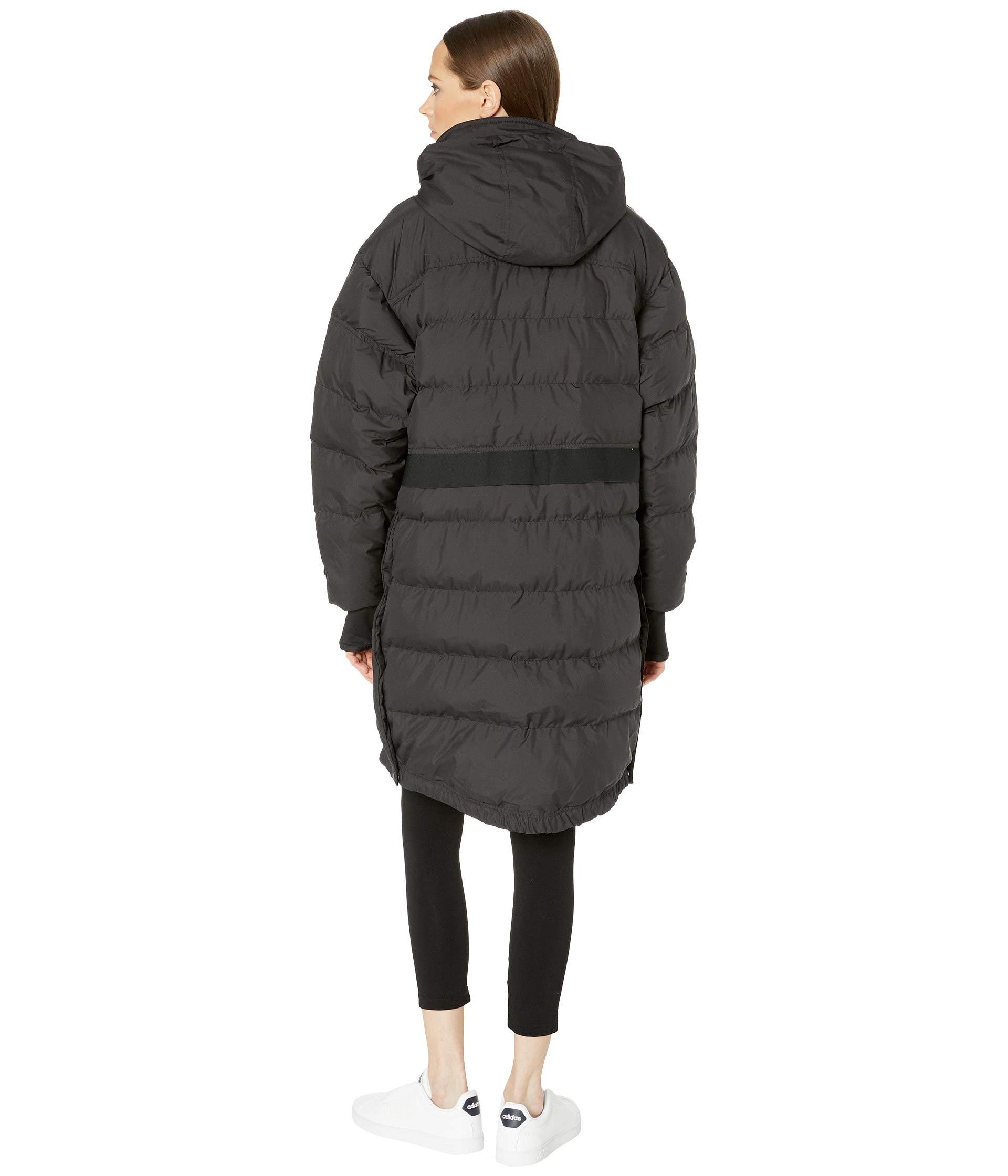 adidas By Stella McCartney Synthetic Long Padded Jacket Ea2561 in Black