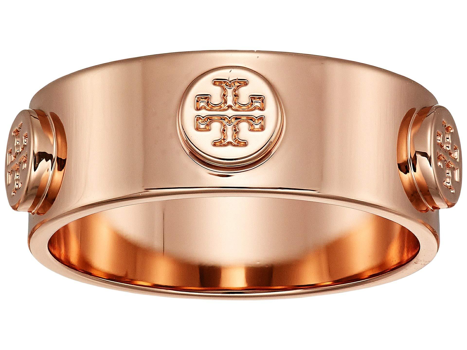 tory burch rose gold studs