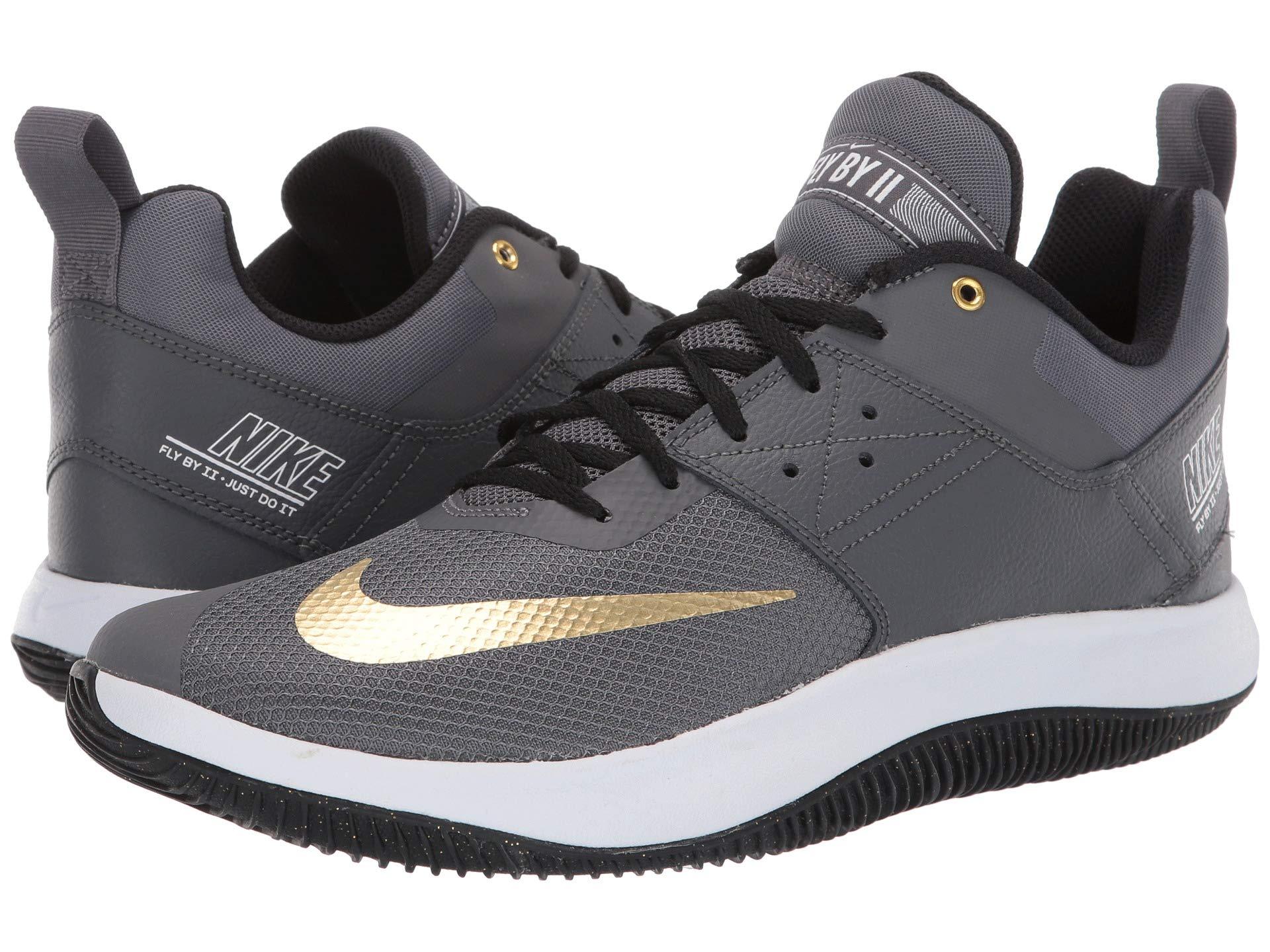nike flyby low black and gold