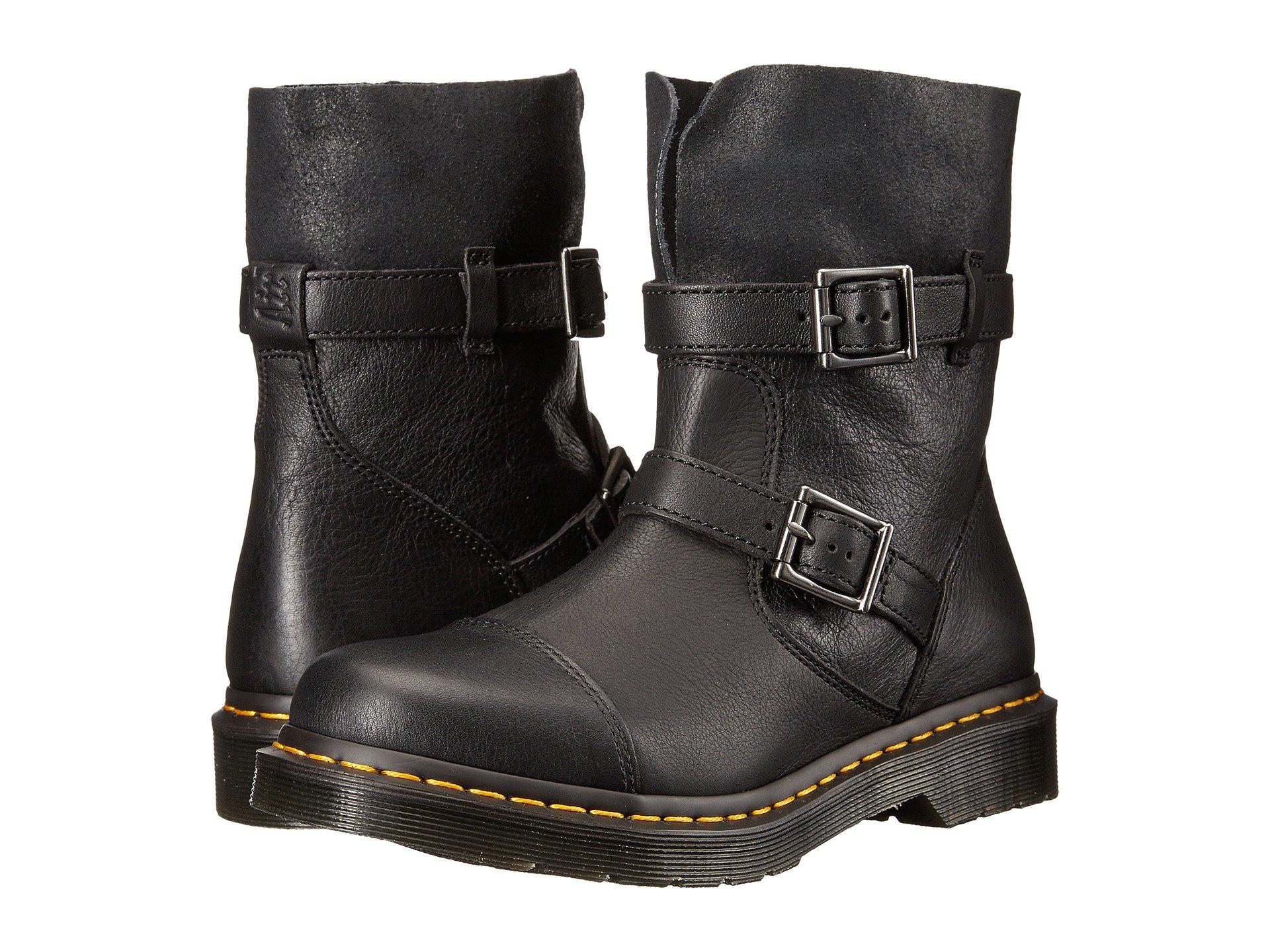 Petulance klasse Klusjesman Dr. Martens Kristy In Black Virginia Leather Fashion Boot | Lyst