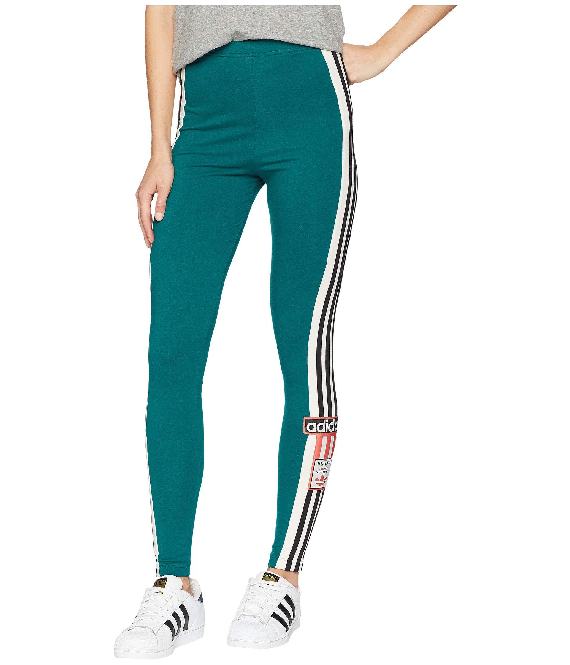 teal adidas leggings