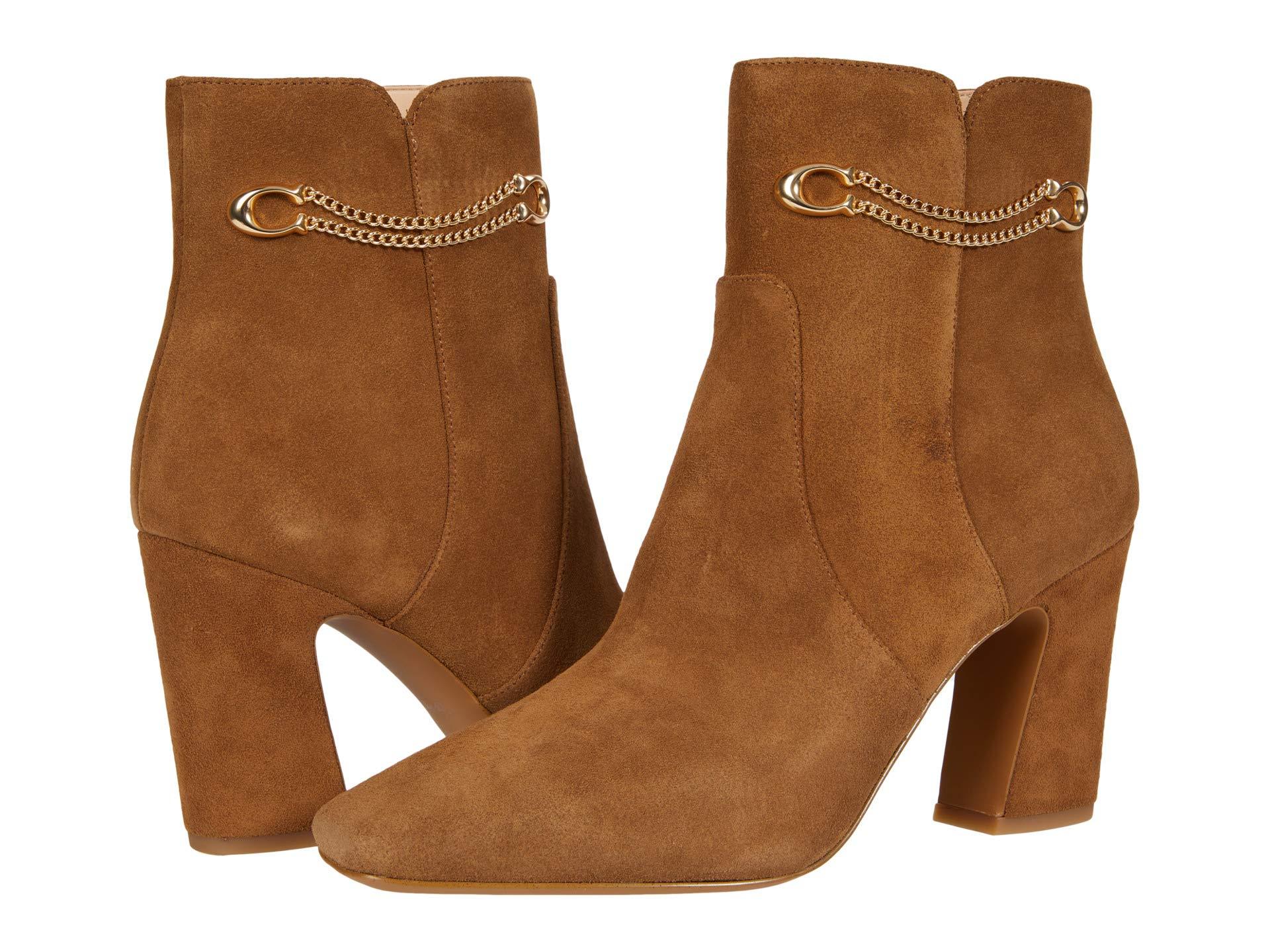 coach suede booties