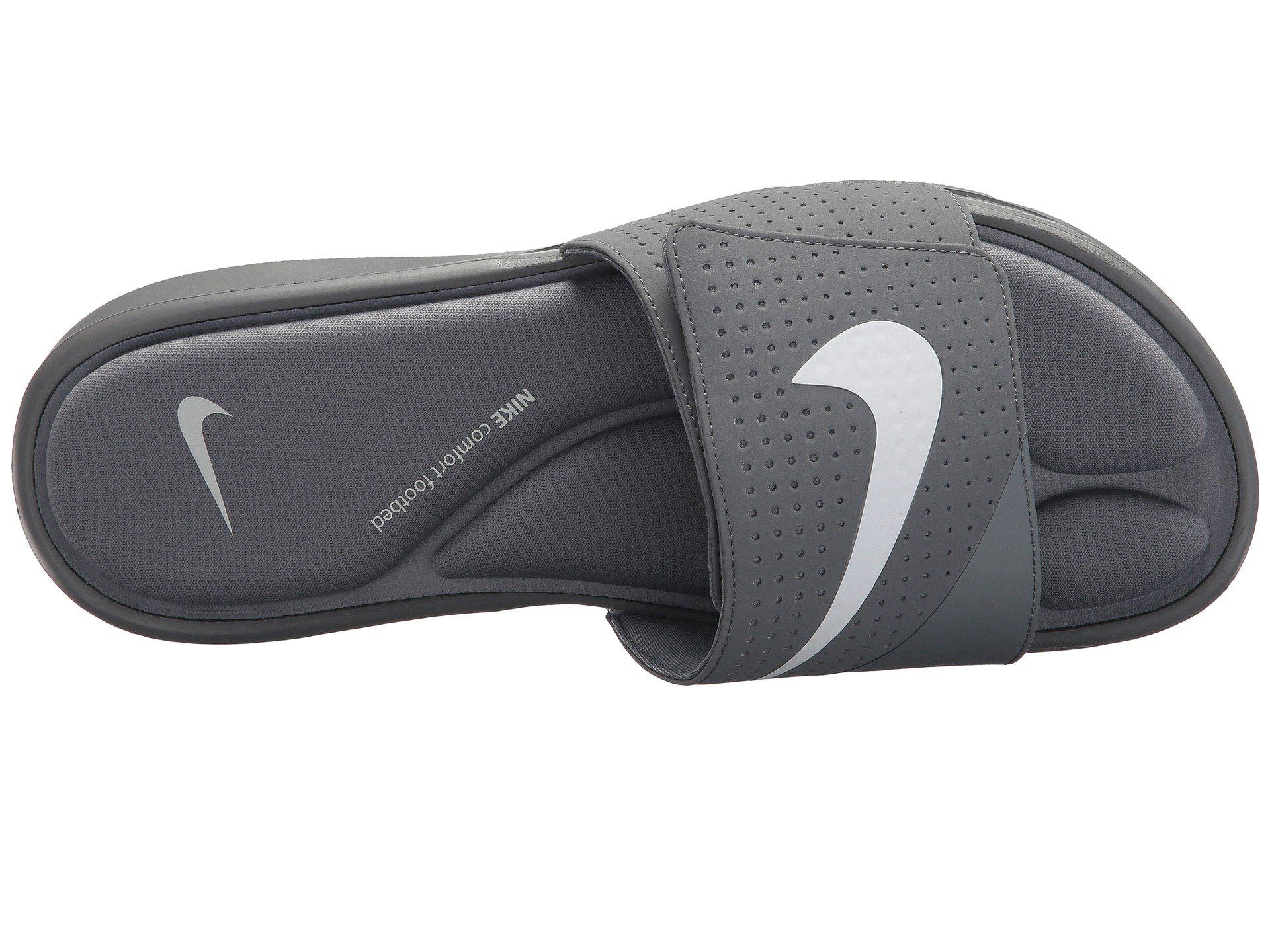 Nike Rubber Ultra Comfort Slide Sandal in Cool Grey/White/Cool Grey (Gray)  for Men | Lyst