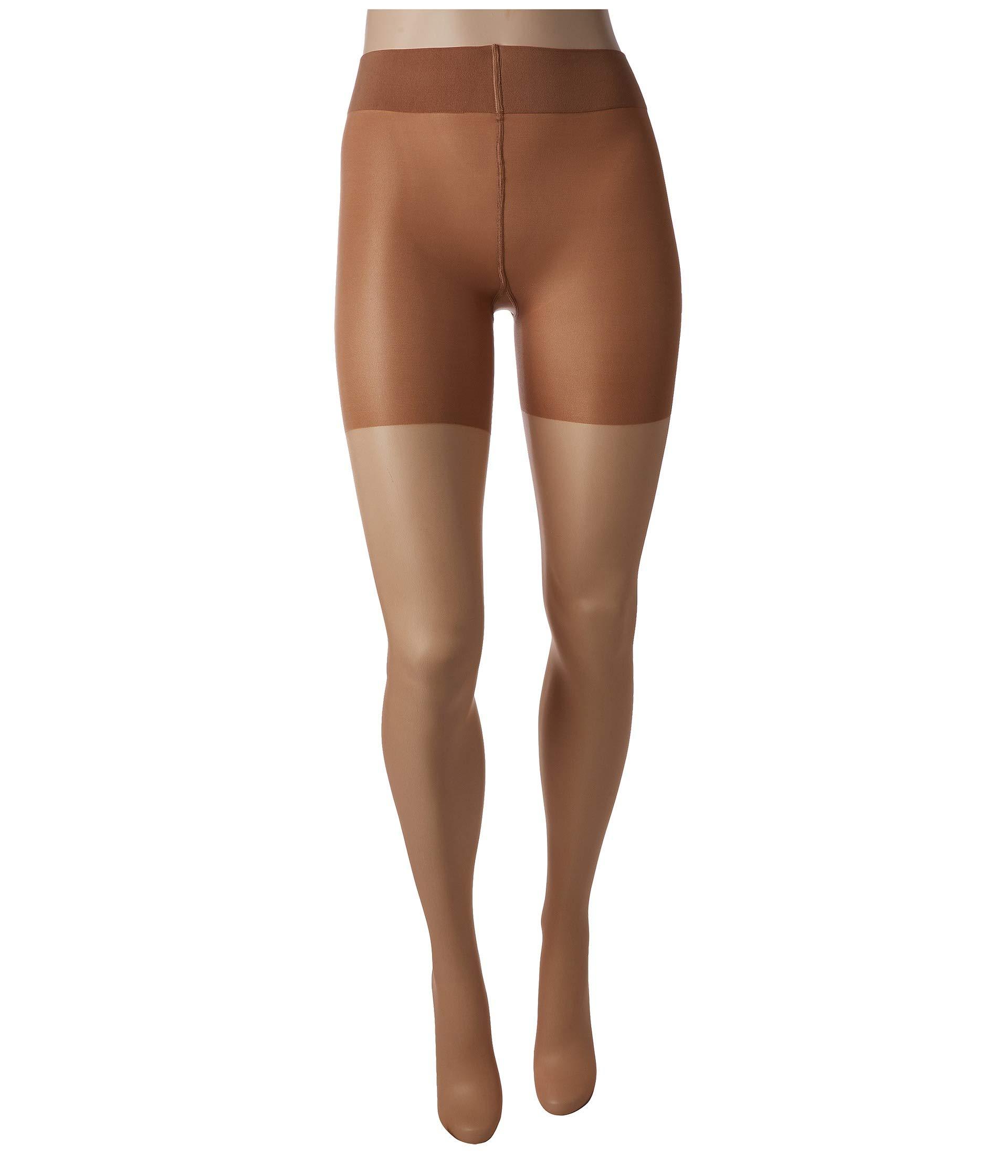 Wolford Synthetic Luxe 9 Control Top Tights in Tan (Brown) Lyst