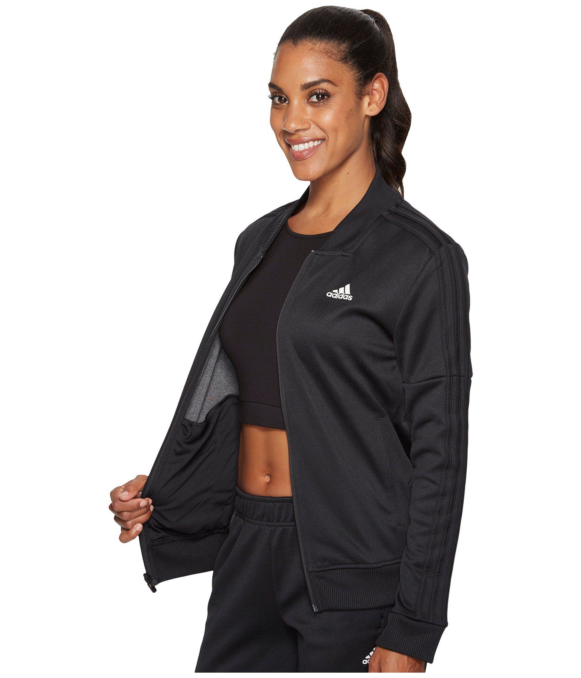 adidas women's athletics tricot snap track jacket