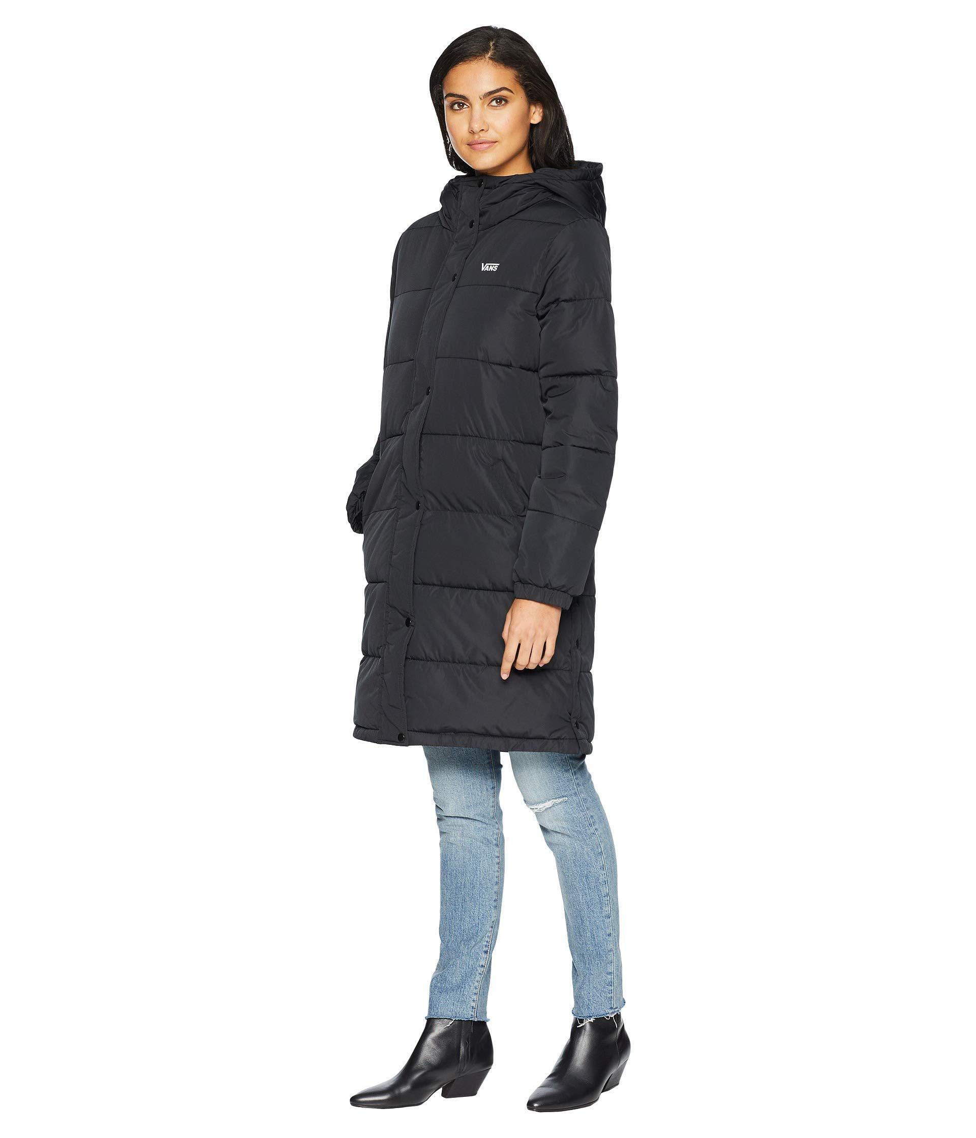 Vans Synthetic Southfield Puffer Jacket Mte (black) Women's Coat - Lyst