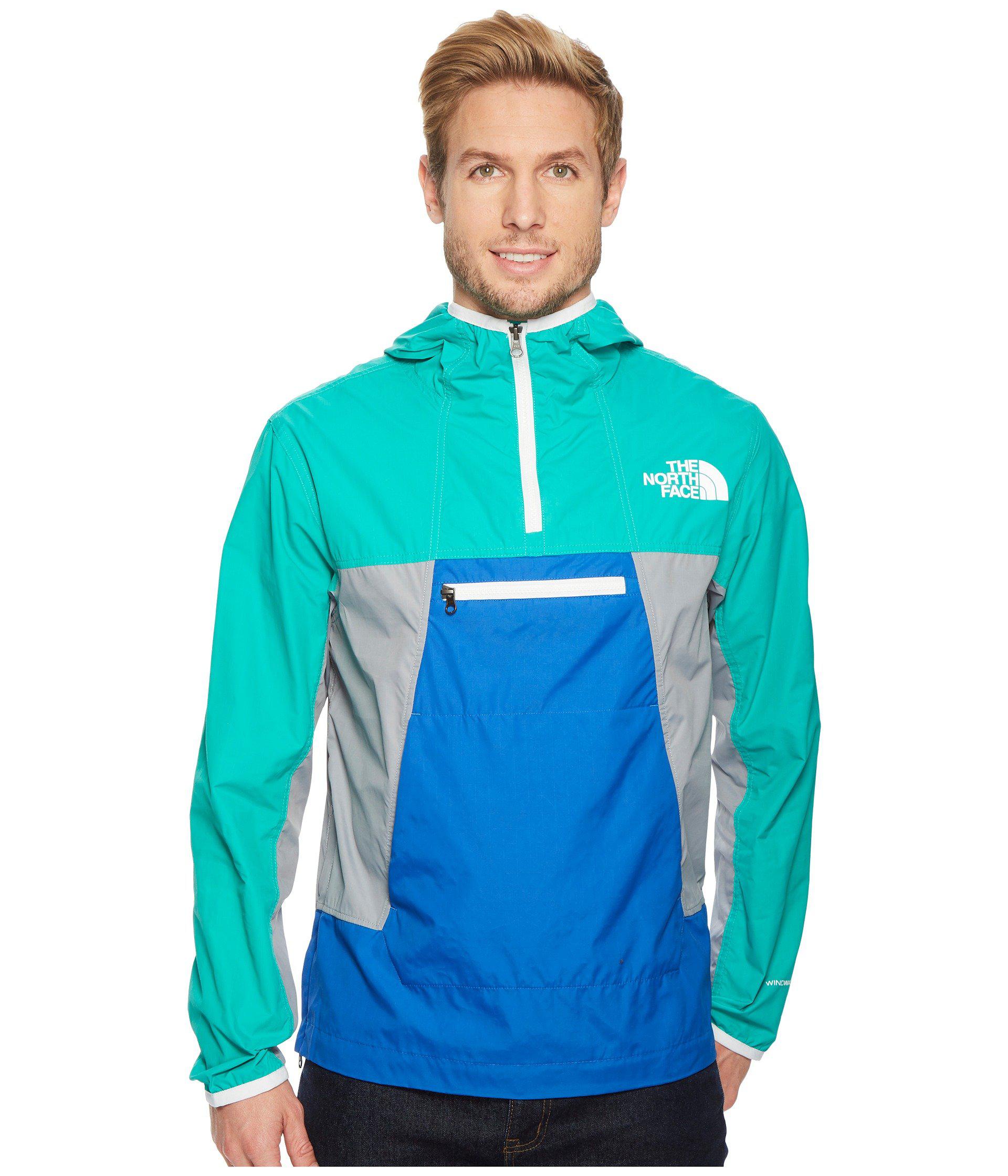 north face men's crew run wind anorak
