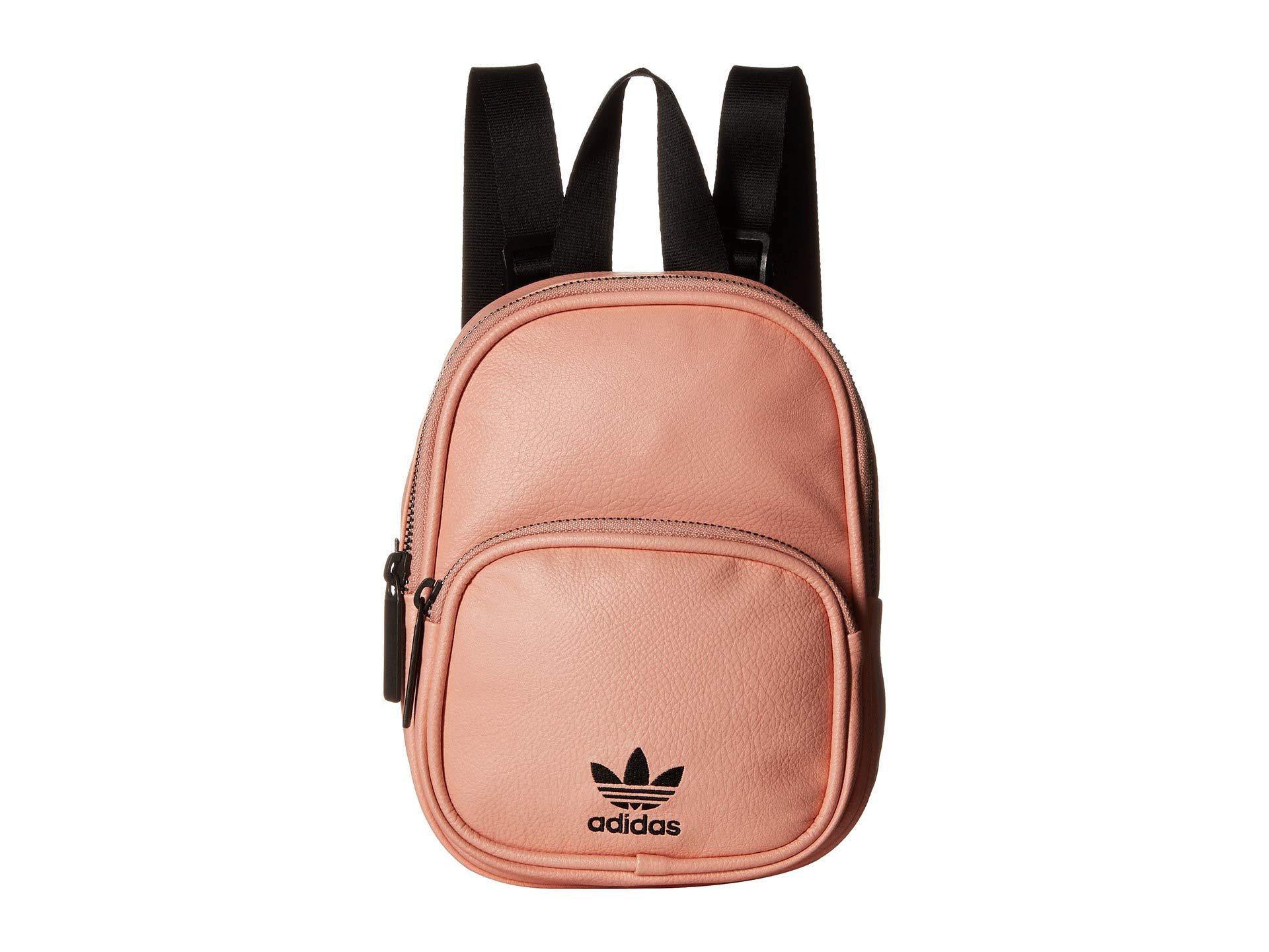 adidas mini backpack pink leather